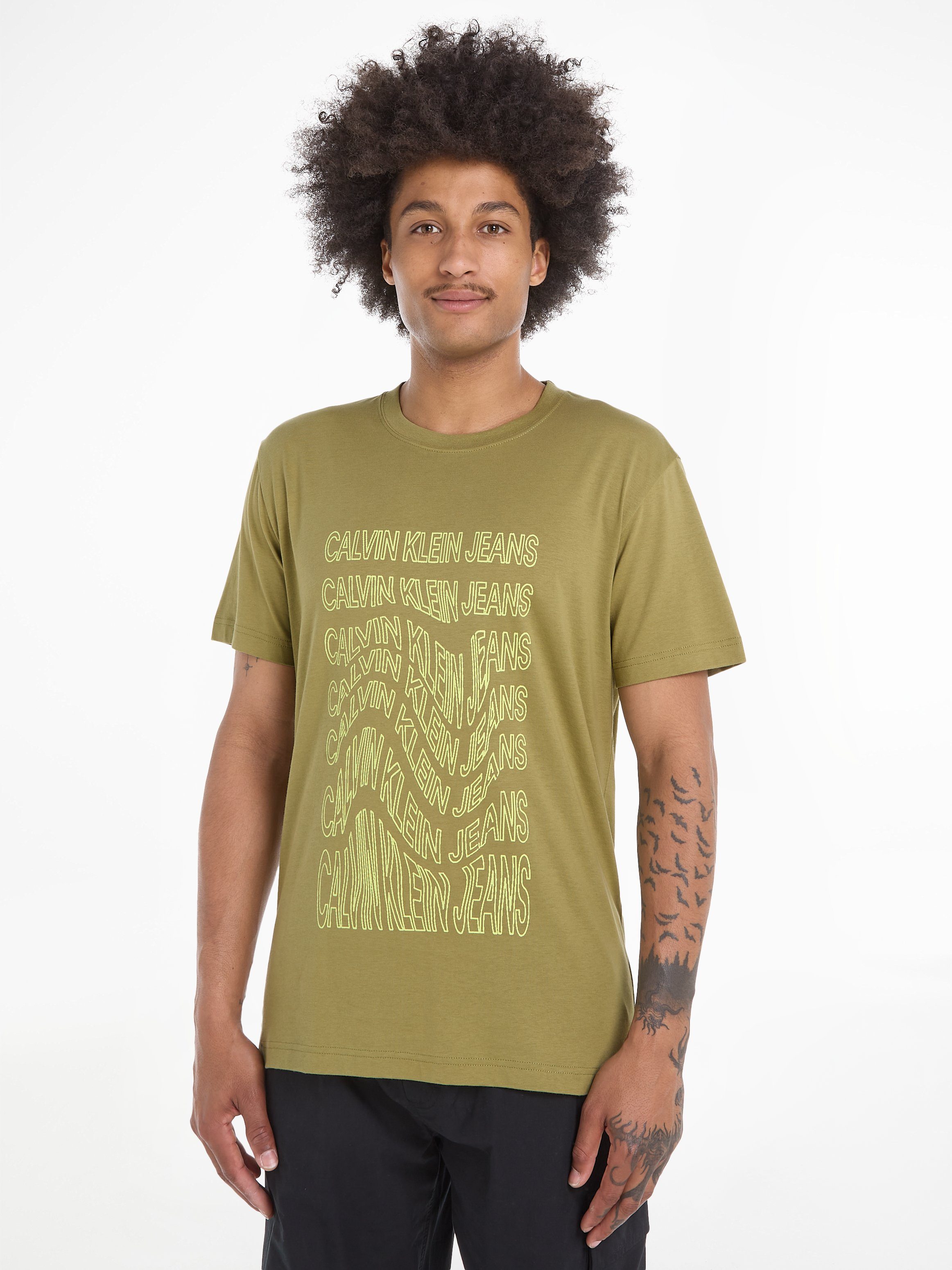 Calvin Klein Jeans T-Shirt INSTITUTIONAL WARP günstig online kaufen