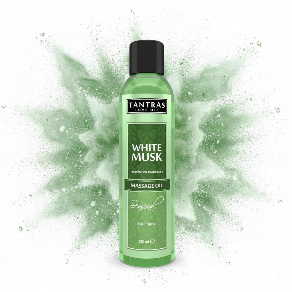 INTIMATELINE Massageöl Tantras Love Oil White Musk Massageöl mit Pheromonduft Packung, 1-tlg., Weißer Moschus-Duft mit Pheromonen für sinnliche Atmosphäre