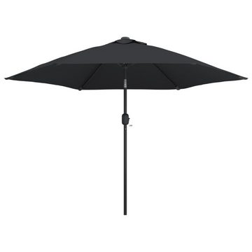 vidaXL Balkonsichtschutz Sonnenschirm mit Metall-Mast 300 cm Schwarz