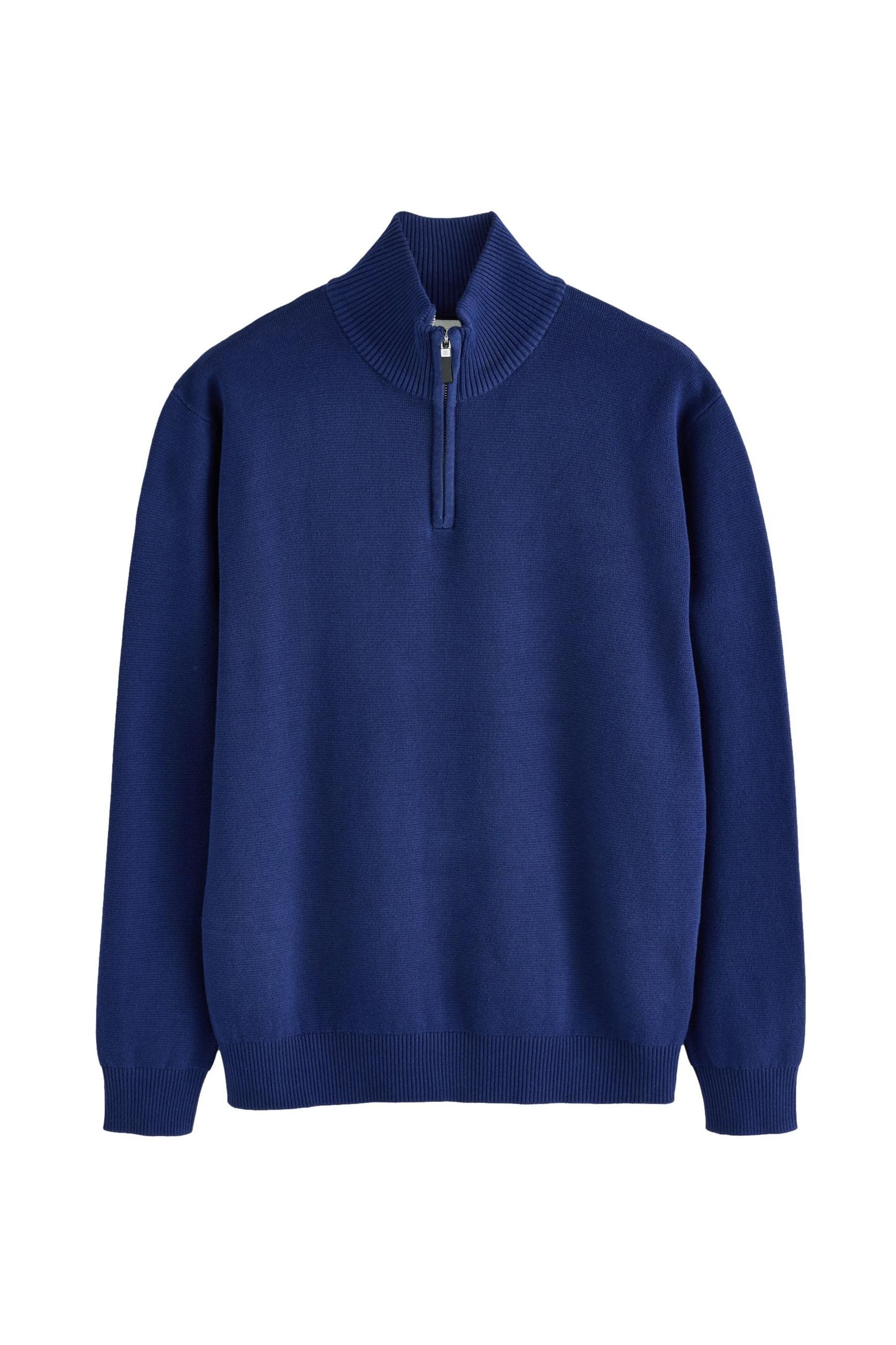 Next Strickpullover Regular Fit Premium Einfarbiger Troyer (1-tlg)