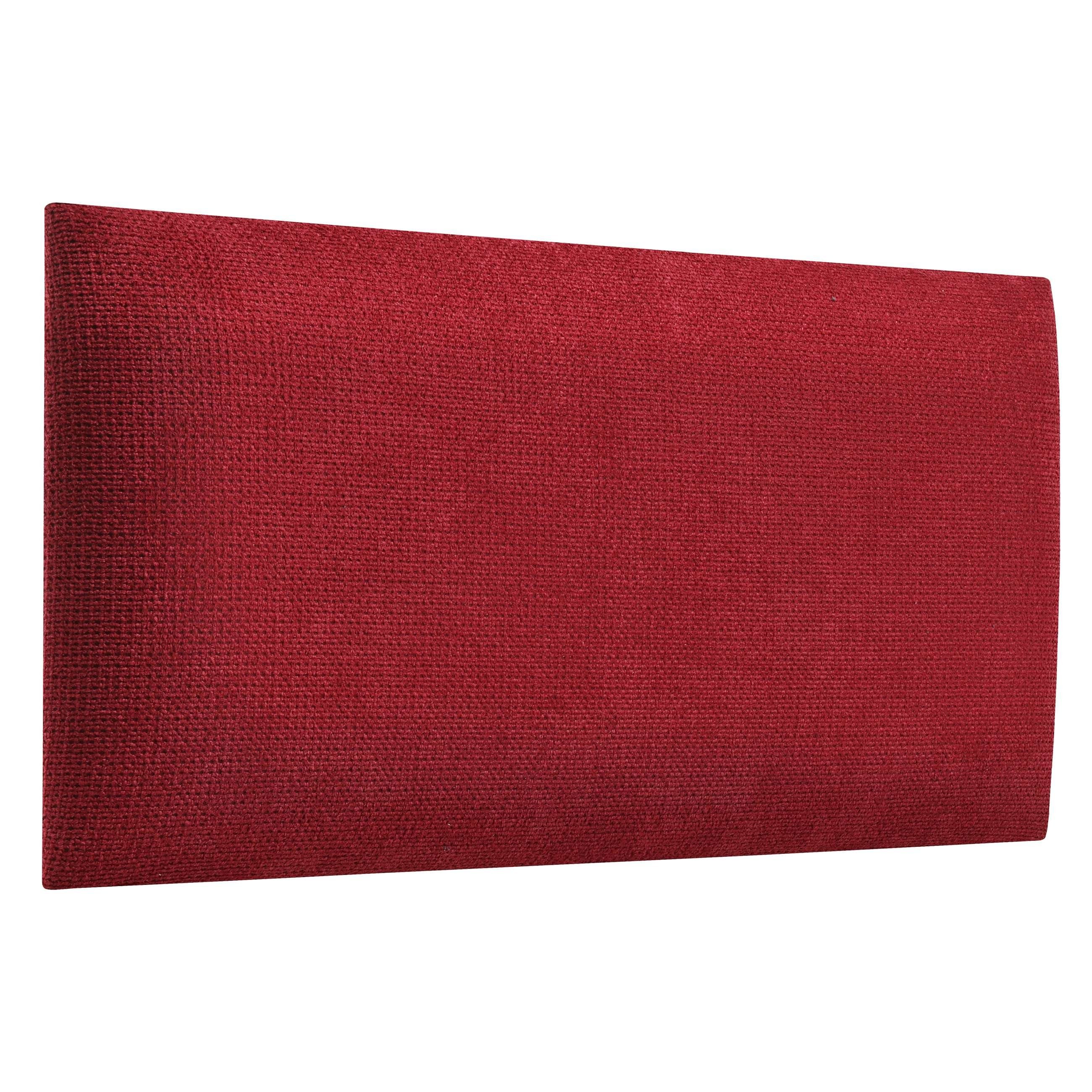 softwalls Kopfteil Wandkissen Velour - Kopfteil Bett - Polster, Cranberry - 60x30, (1 St., 5 (sehr gut), Schalldämmend