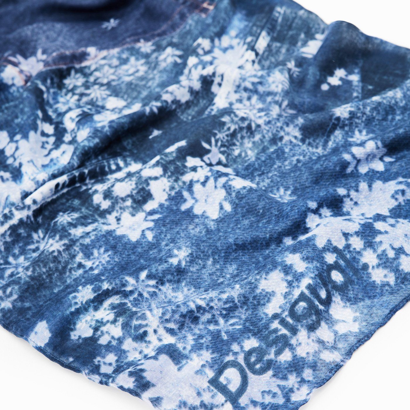 Desigual Halstuch Damen Halstuch Tuch Schal Fou Denim Rectangle 23WAWA12/50 günstig online kaufen