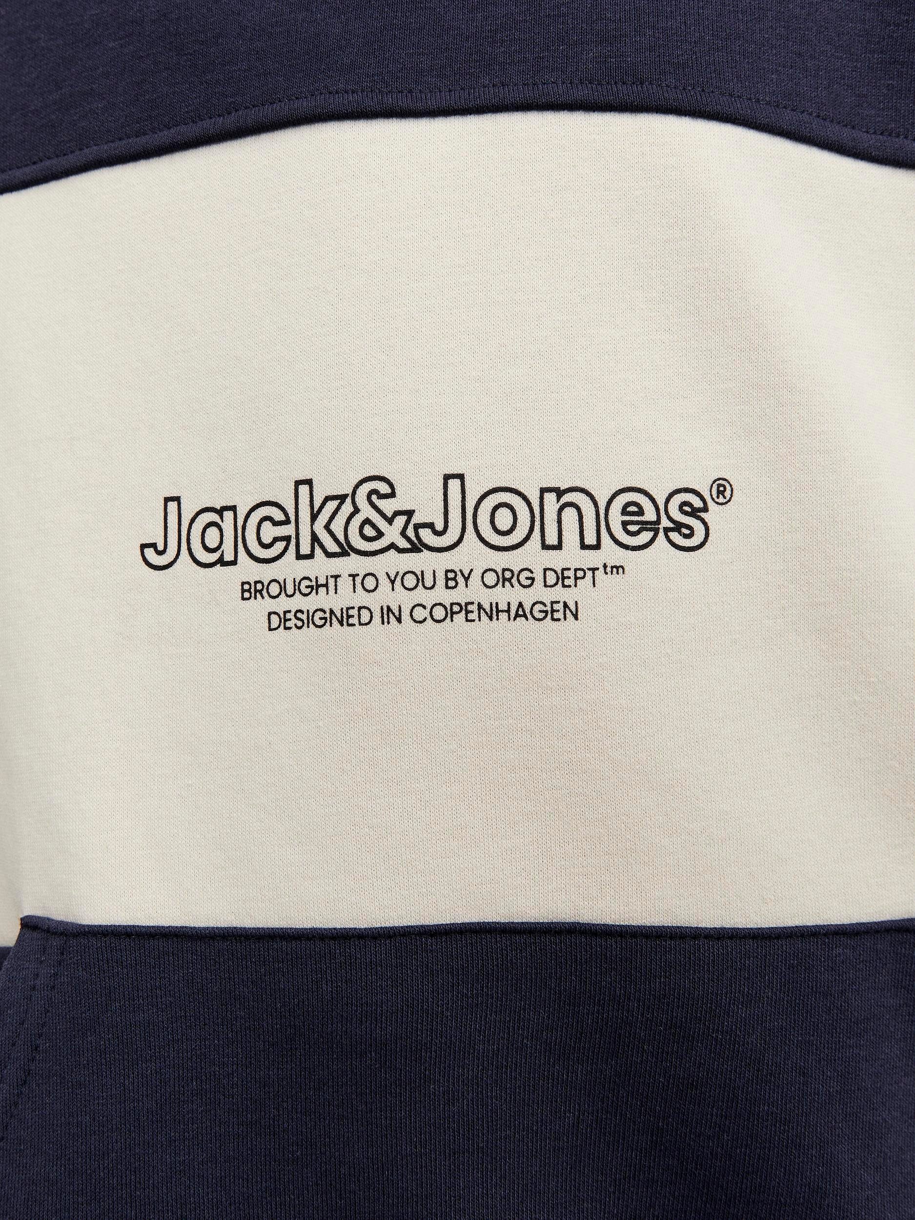 Jones Junior Jack JORLAKEWOOD & blazer BLOCK H Hoodie navy SWEAT