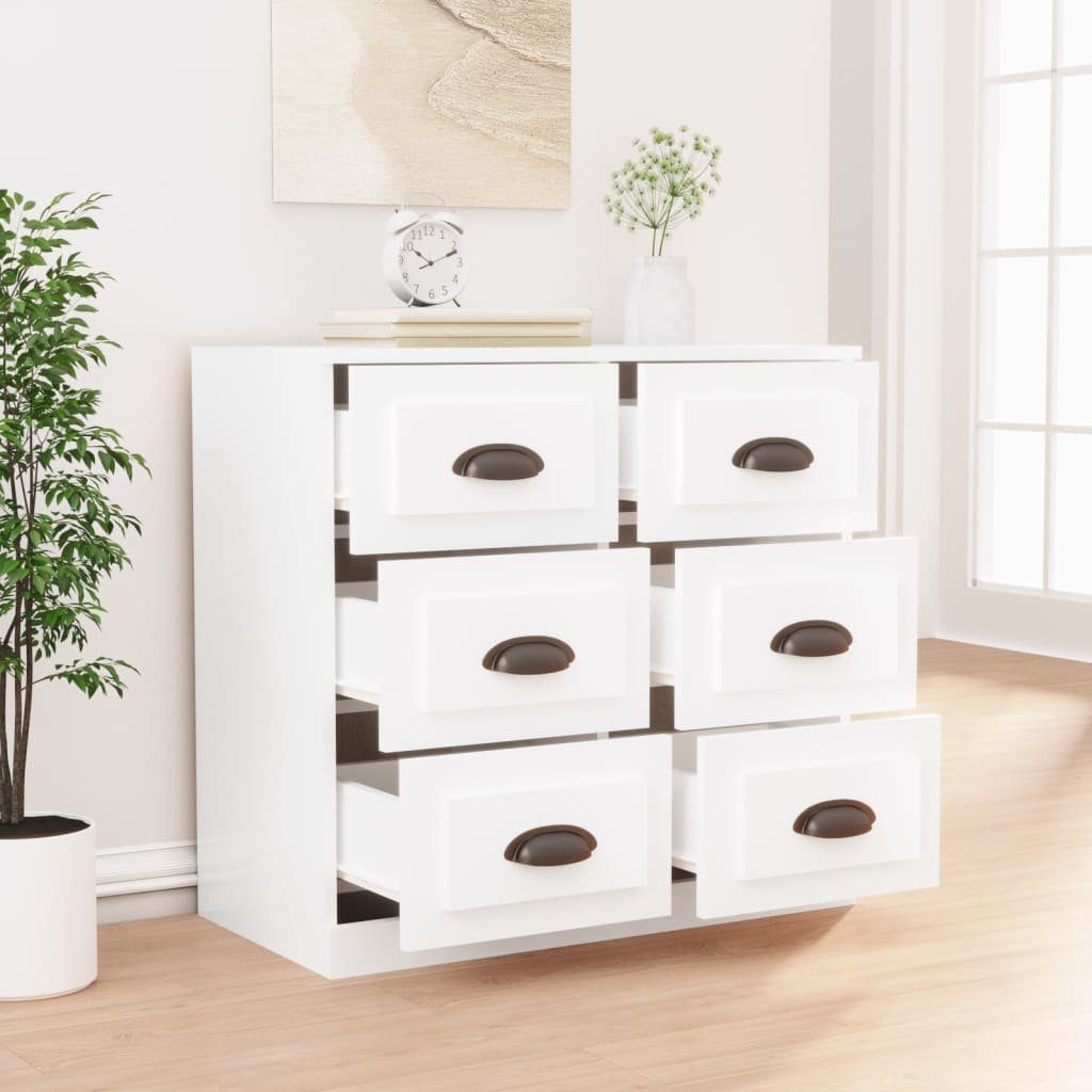 vidaXL Sideboard Sideboard Weiß 70x35,5x67,5 cm Holzwerkstoff (1 St)