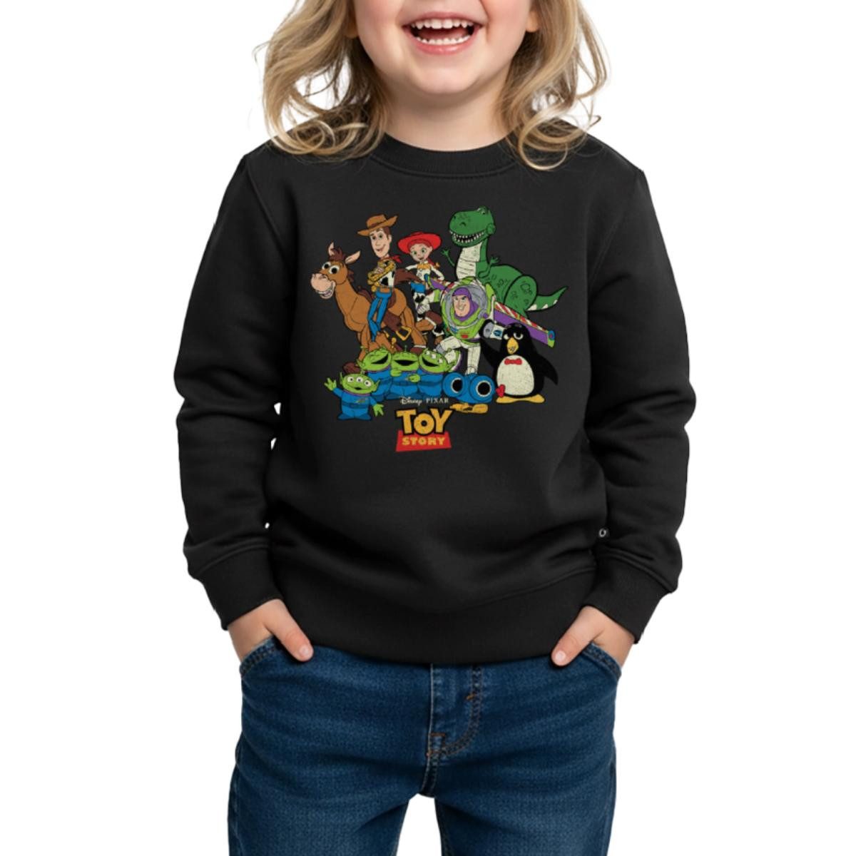 Spreadshirt Sweatshirt Toy Story Charaktere Kinder Premium Pullover (1-tlg)