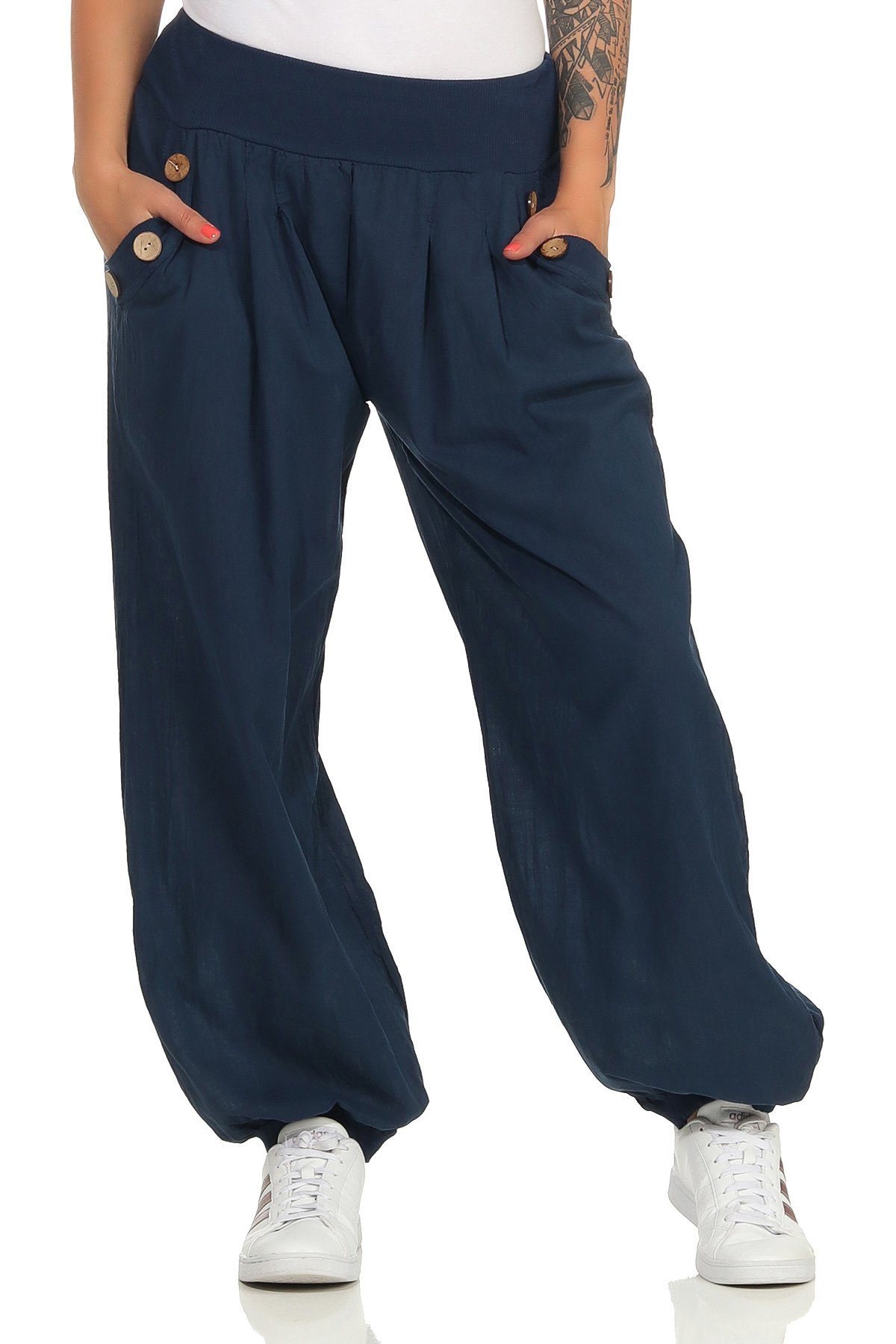 CLEO STYLE Pumphose Damen Sommerhose 401 günstig online kaufen