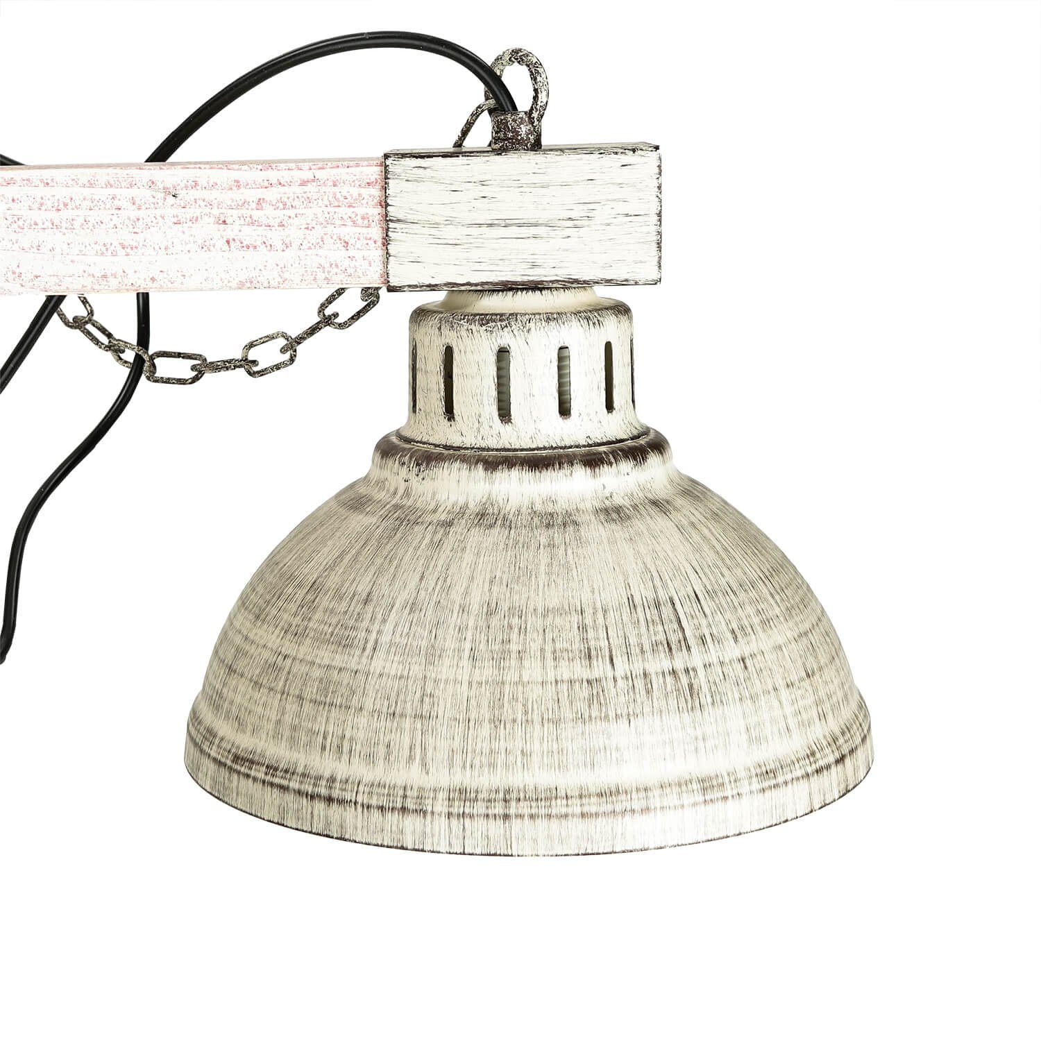 E27 Lampe Chic Decke Shabby ohne HAKON, Hängelampe Leuchtmittel, Pendelleuchte 3x Licht-Erlebnisse