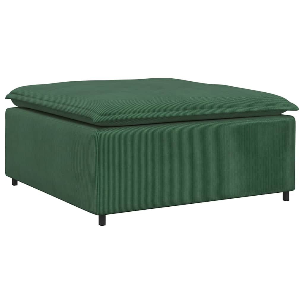 vidaXL Sofaelement Modulares Sofa Fußhocker-Modul Dunkelgrün günstig online kaufen