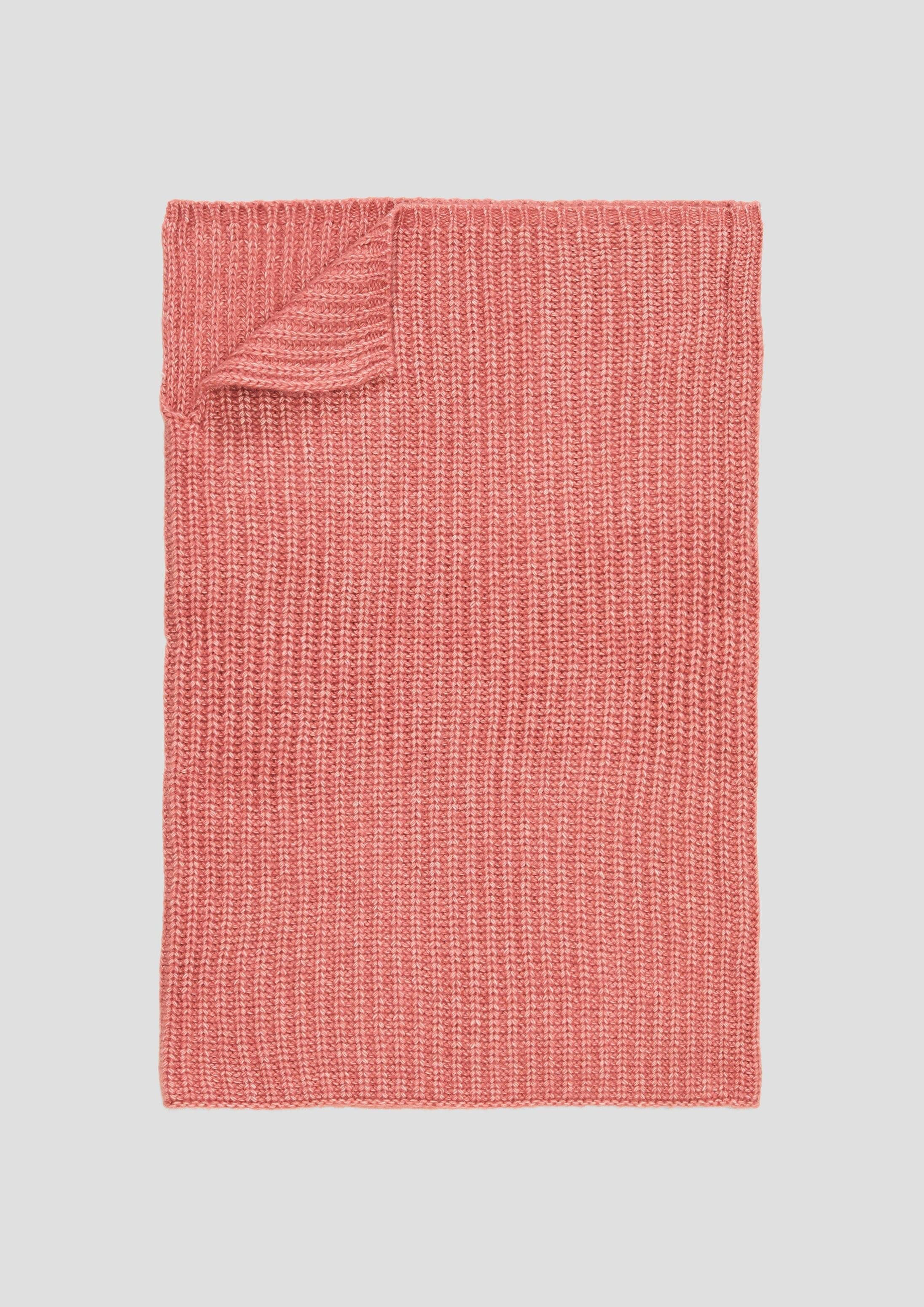 s.Oliver Loop Snood, Loop-Schal in Rippstrick mit Wolle