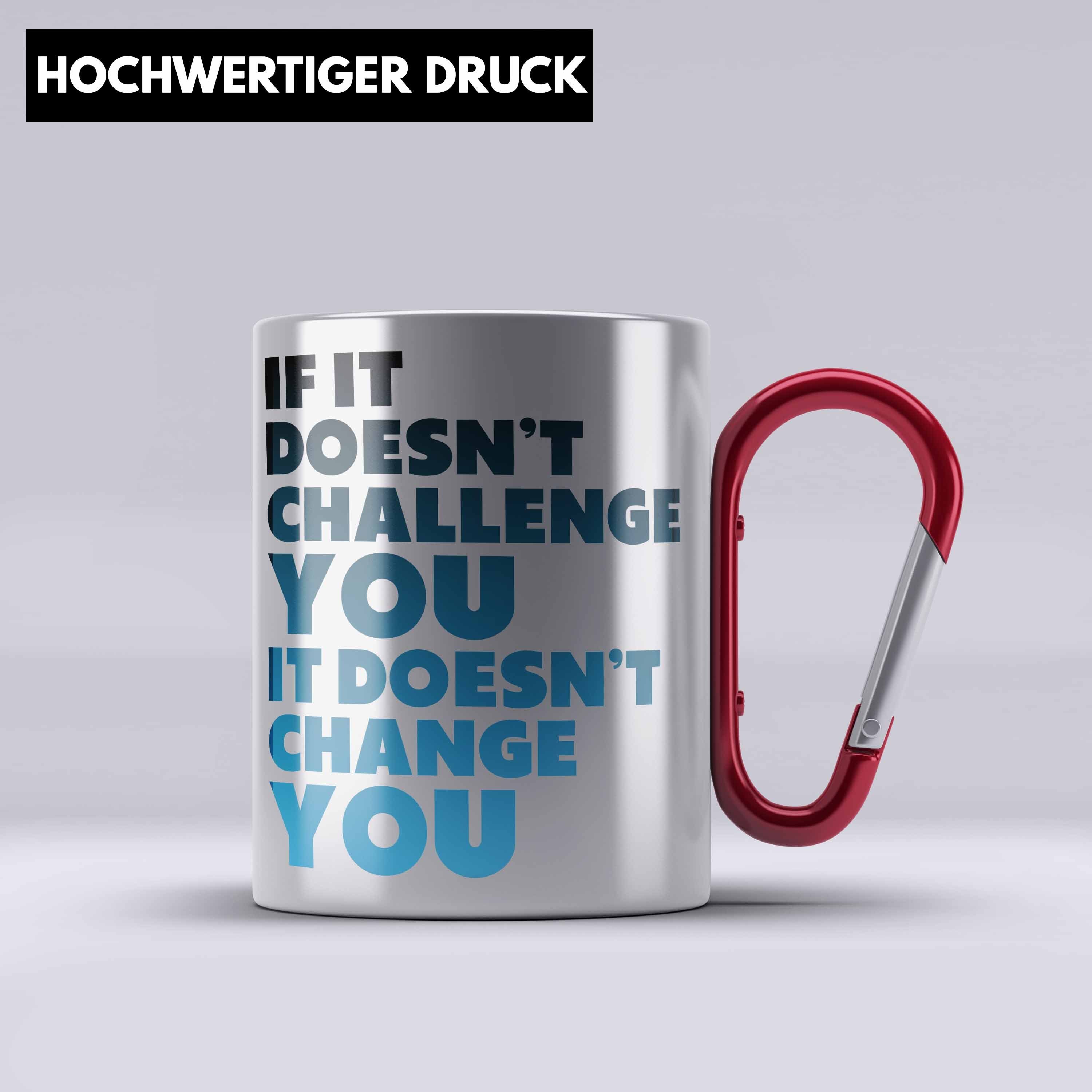 Frauen Edelstahl Selbstständig Rot Männer Trendation Thermotasse Tasse Geschenk Motivation Spruch