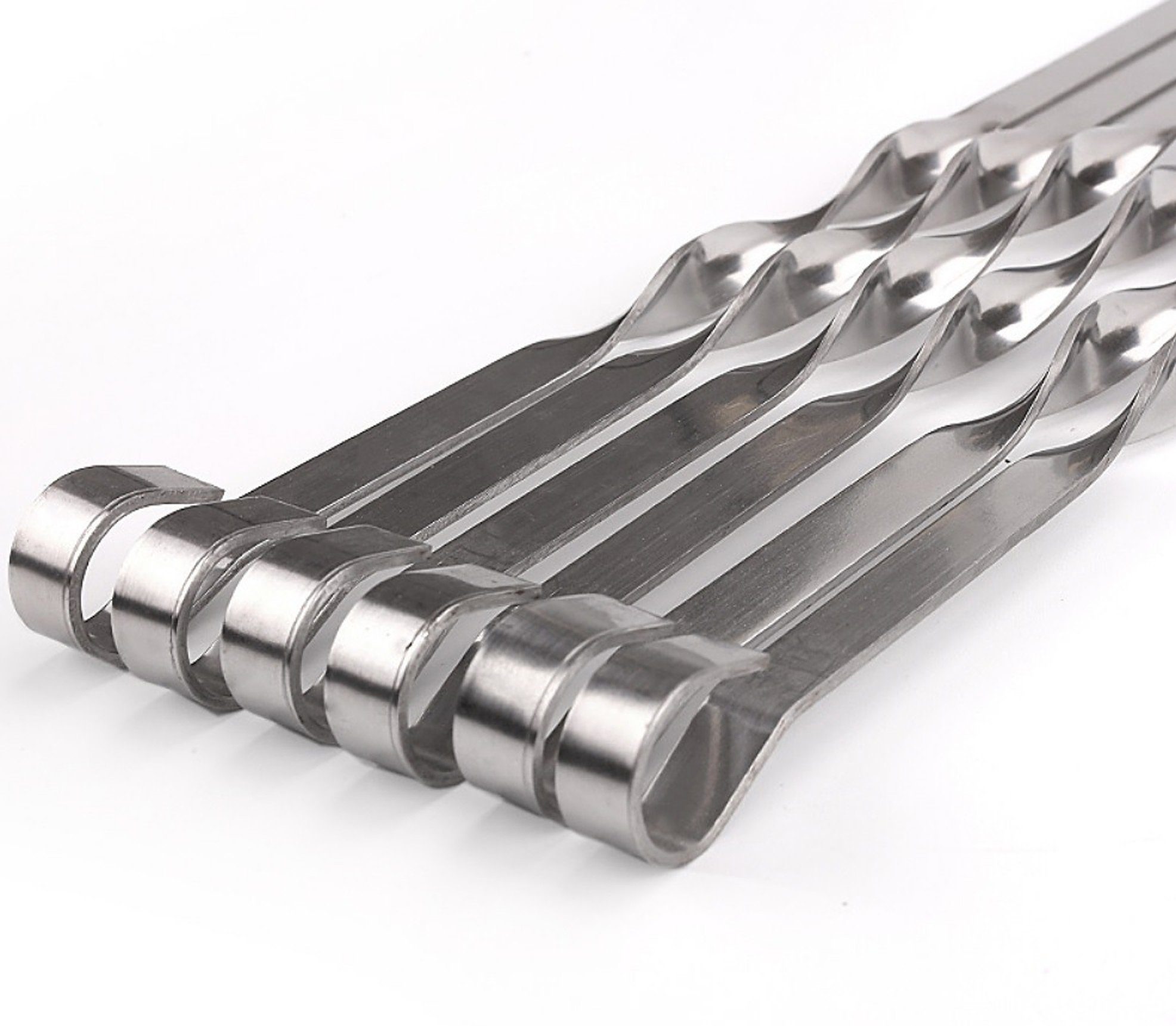 BAYLI Grillspieß 18 x Grillspieße aus Edelstahl, 45cm Schaschlikspieße, Schampura