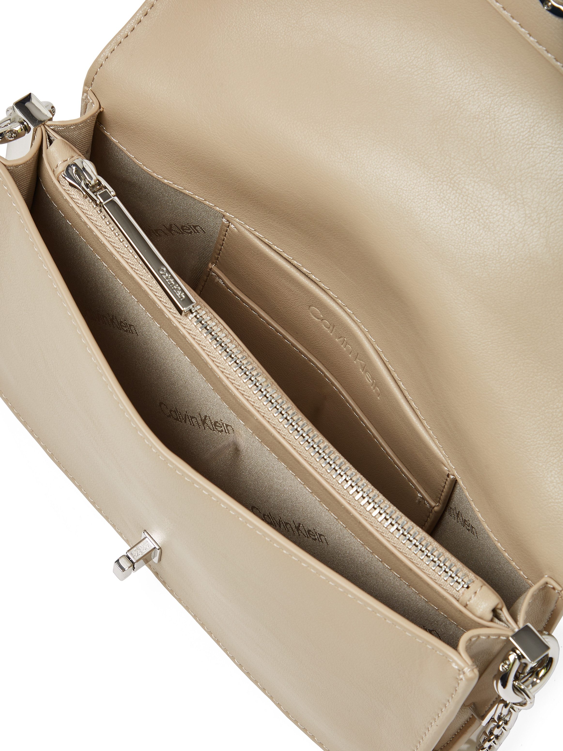 Calvin Klein Schultertasche CK CONVERTIBLE MINI BAG, Abendtasche, kleine Umhängetasche, Gliederkette Schulterriemen