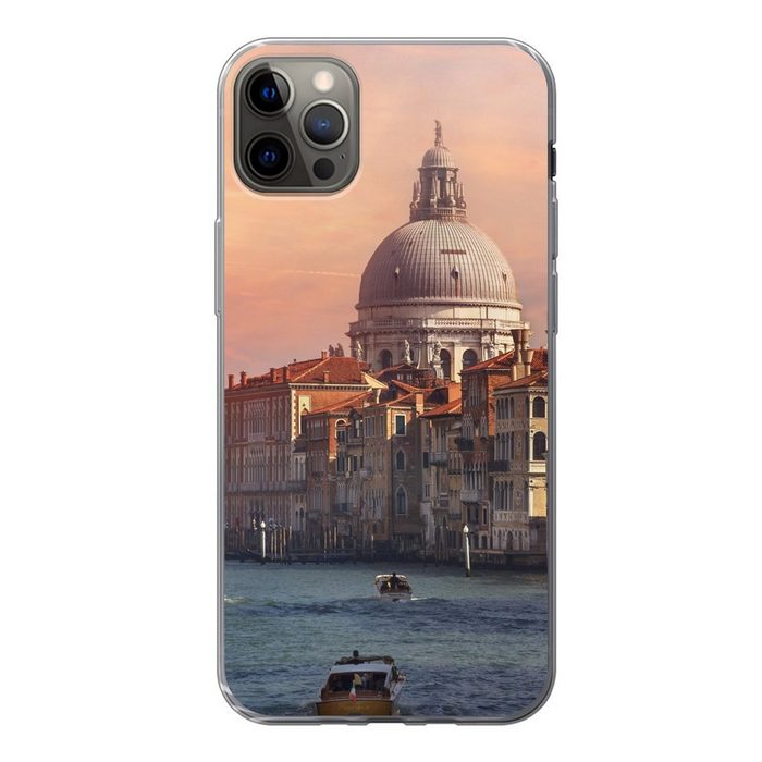 MuchoWow Handyhülle Italien - Venedig - Canal Grande Handyhülle Apple iPhone 12 Pro Max Smartphone-Bumper Print Handy