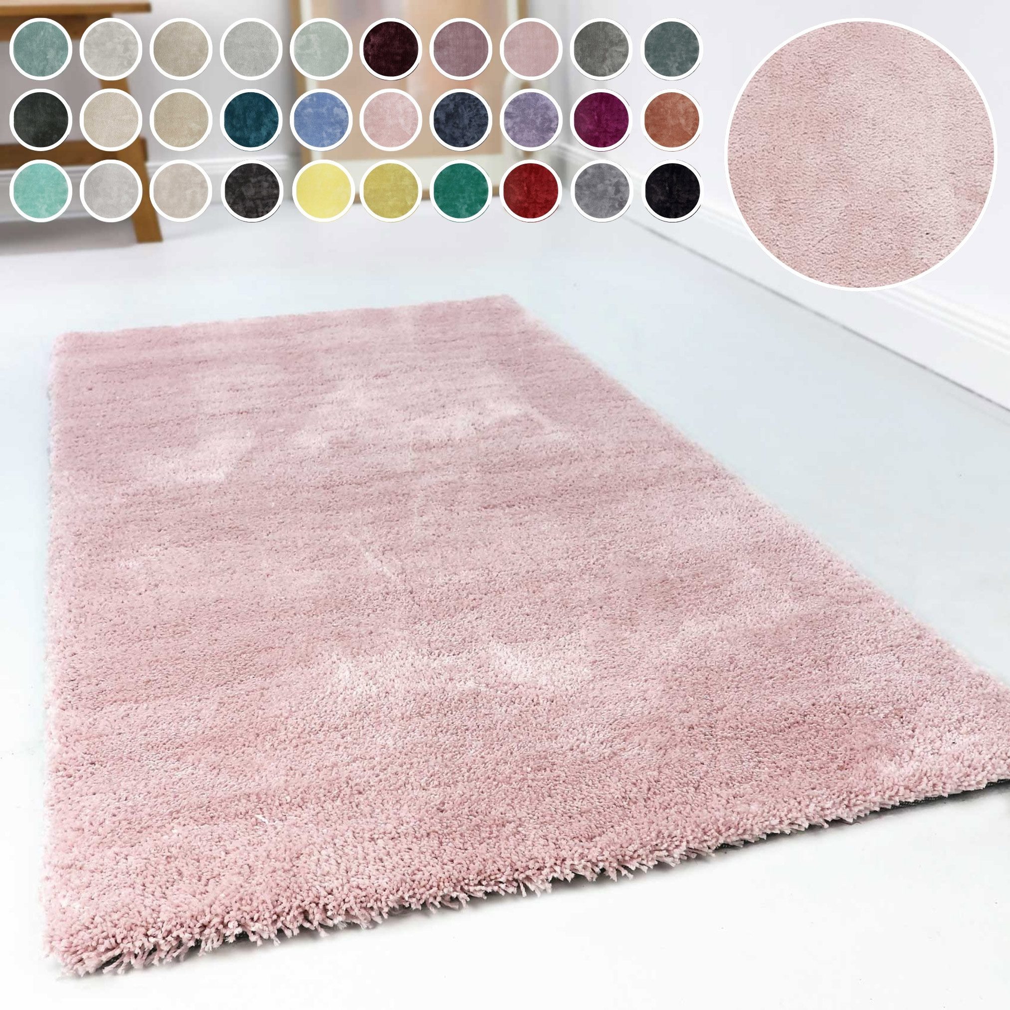 Esprit Hochflor-Teppich Relaxx ESP-4150, rechteckig, Höhe: 25 mm, Wohnzimmer, sehr große Farbauswahl, weicher dichter Hochflor