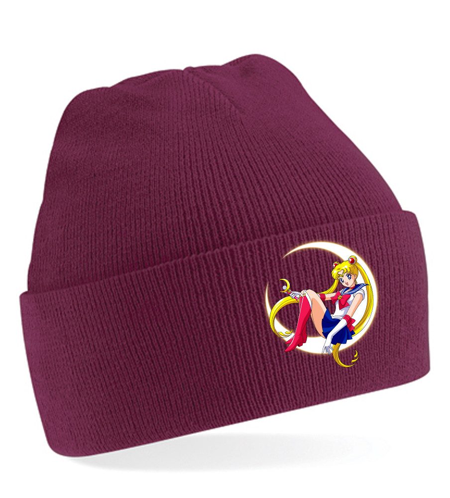 Blondie & Brownie Beanie Sailor Moon – Coole Mütze mit Manga Motiv, warm & stylisch, Unisex