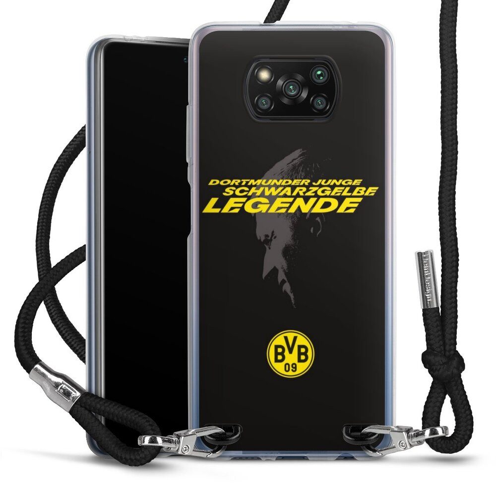 DeinDesign Handyhülle Marco Reus Borussia Dortmund BVB Danke Marco Schwarzgelbe Legende, Xiaomi Poco X3 Pro Handykette Hülle mit Band Case zum Umhängen