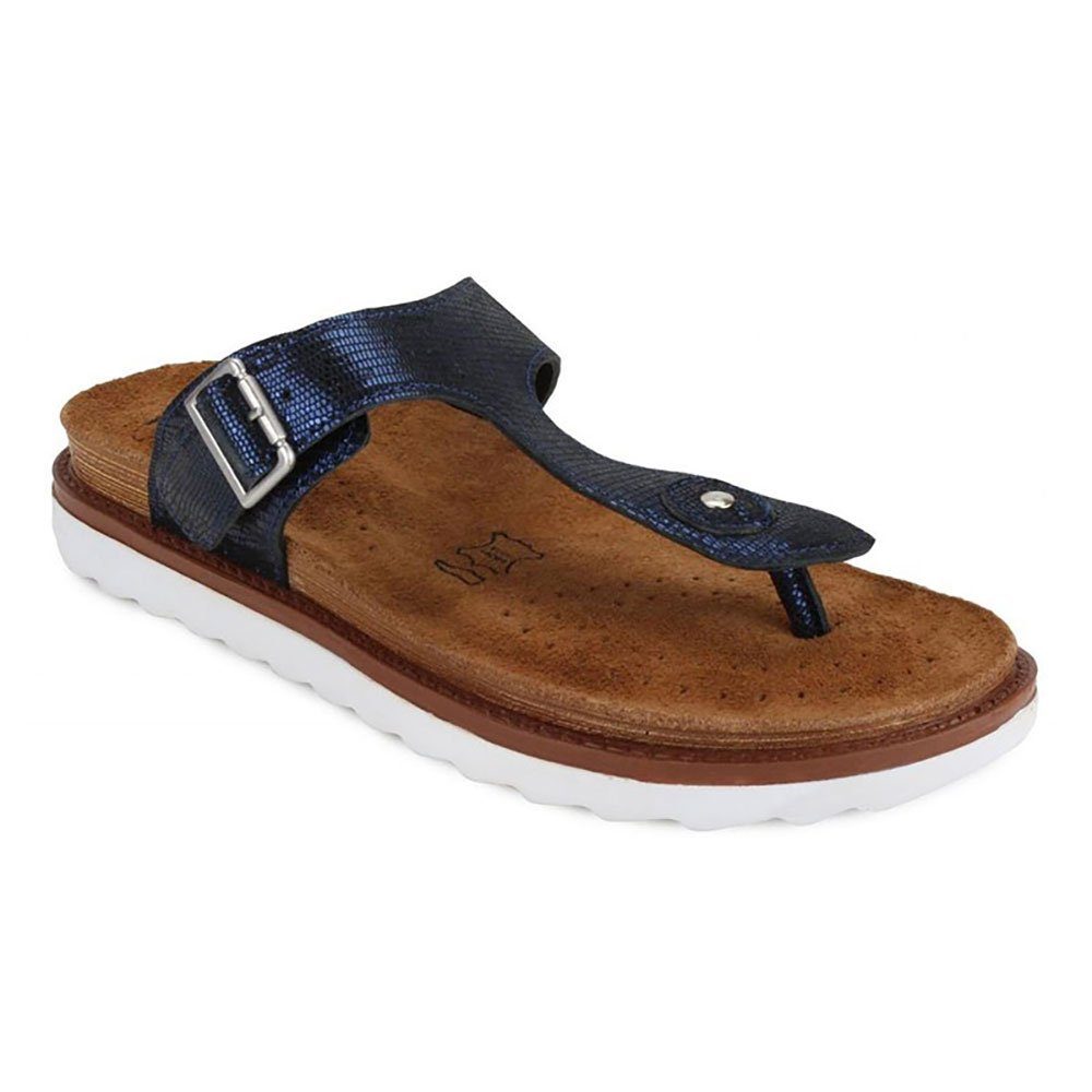 JOE N JOYCE Rom Damen Sandale Шльопанці Blau Schmal Gr. 42 Шльопанці