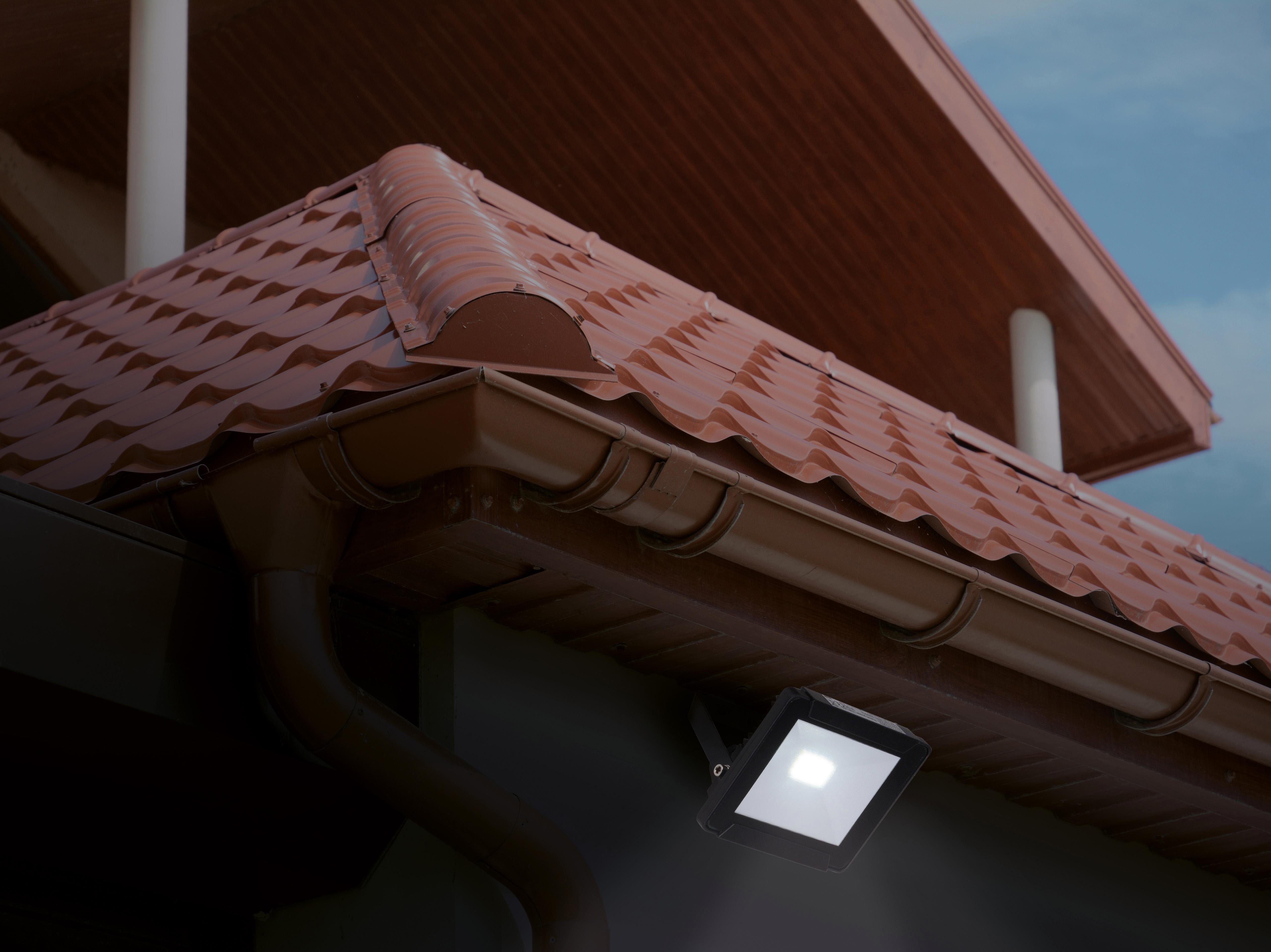 näve LED Außen-Wandleuchte STRAHLER, LED fest integriert, Kaltweiß, LED Außen-Wandleuchte,14x SMD 2835 LED;total 10W,kaltweiß