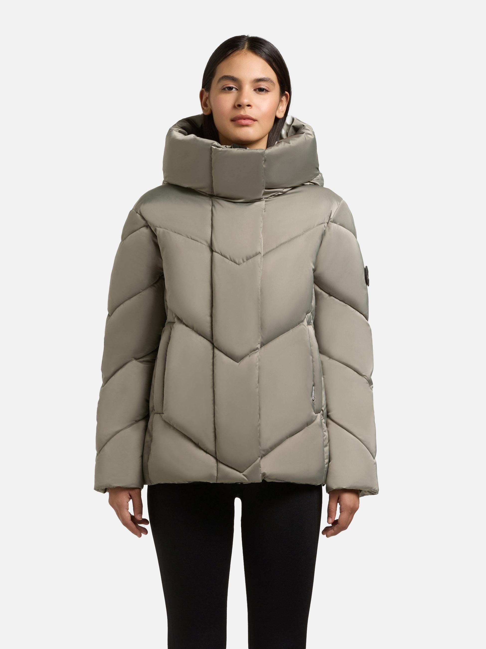 khujo Winterjacke Olsa2 Gefütterte Steppjacke mit Kapuze günstig online kaufen