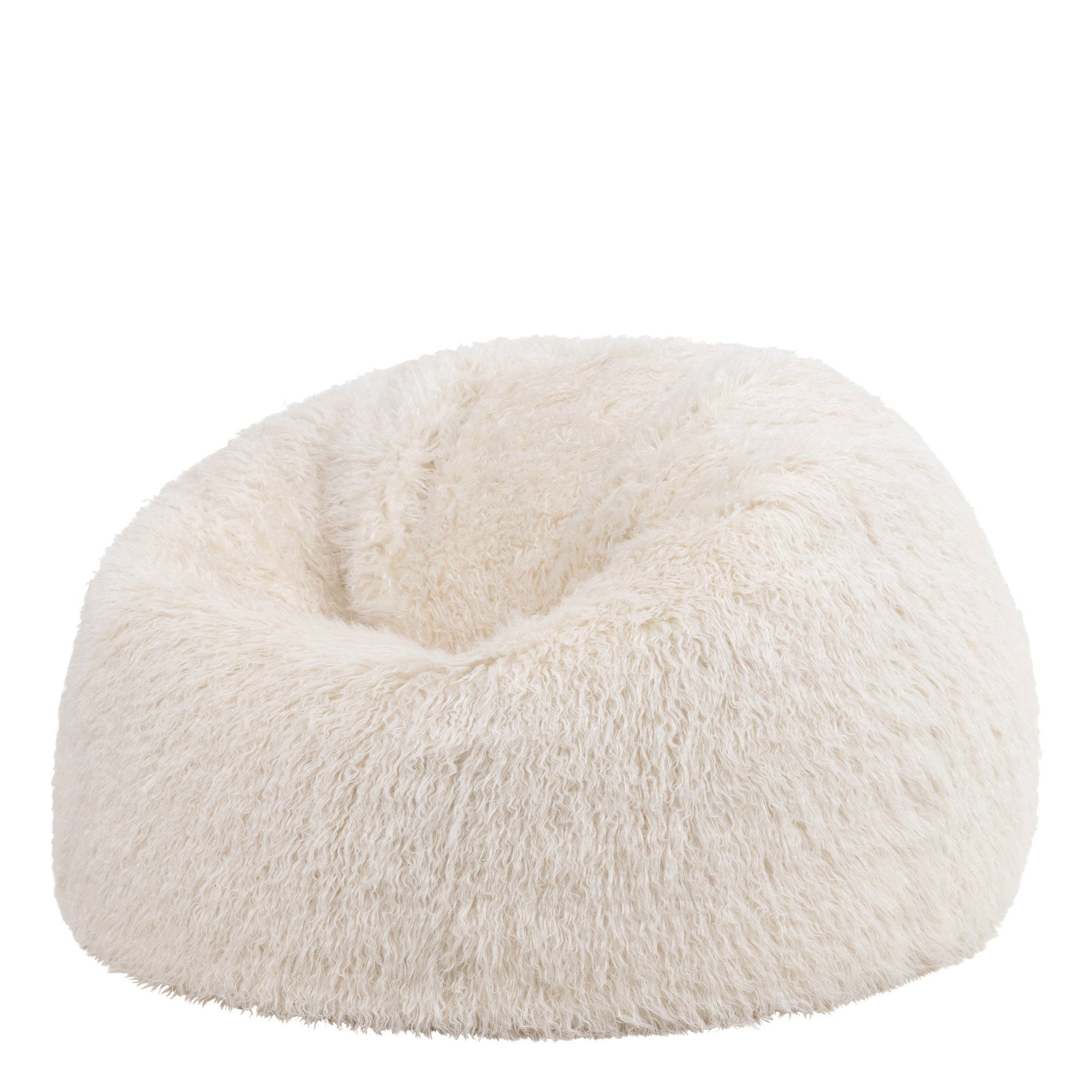 icon Sitzsack Erwachsene Flauschig aus Kunstfell Mongolisch, 85x50cm, Made in Germany, für Erwachsene & Kinder