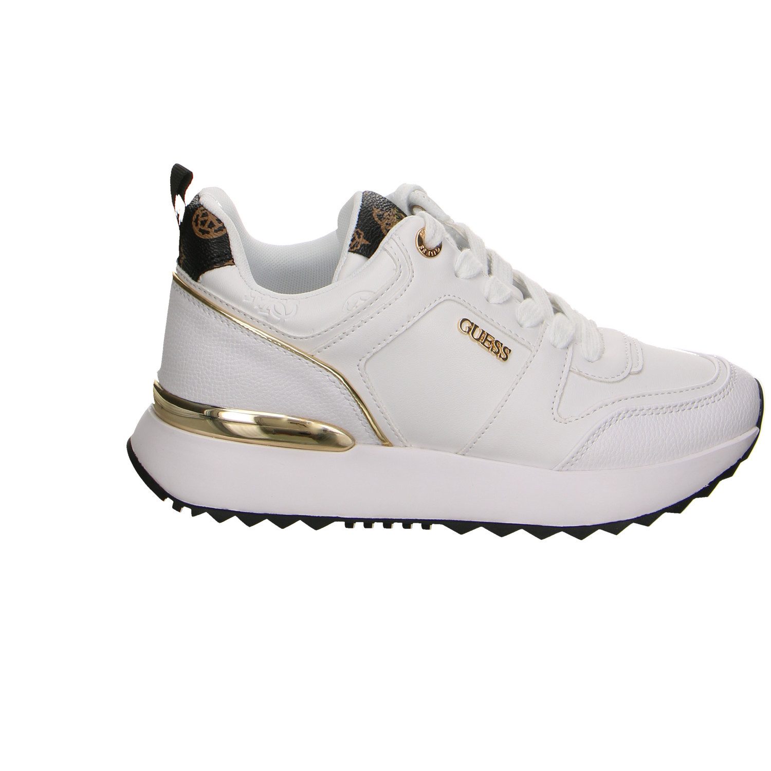 Guess Guess Synthetik Schnürschuhe weiss Schnürschuh günstig online kaufen