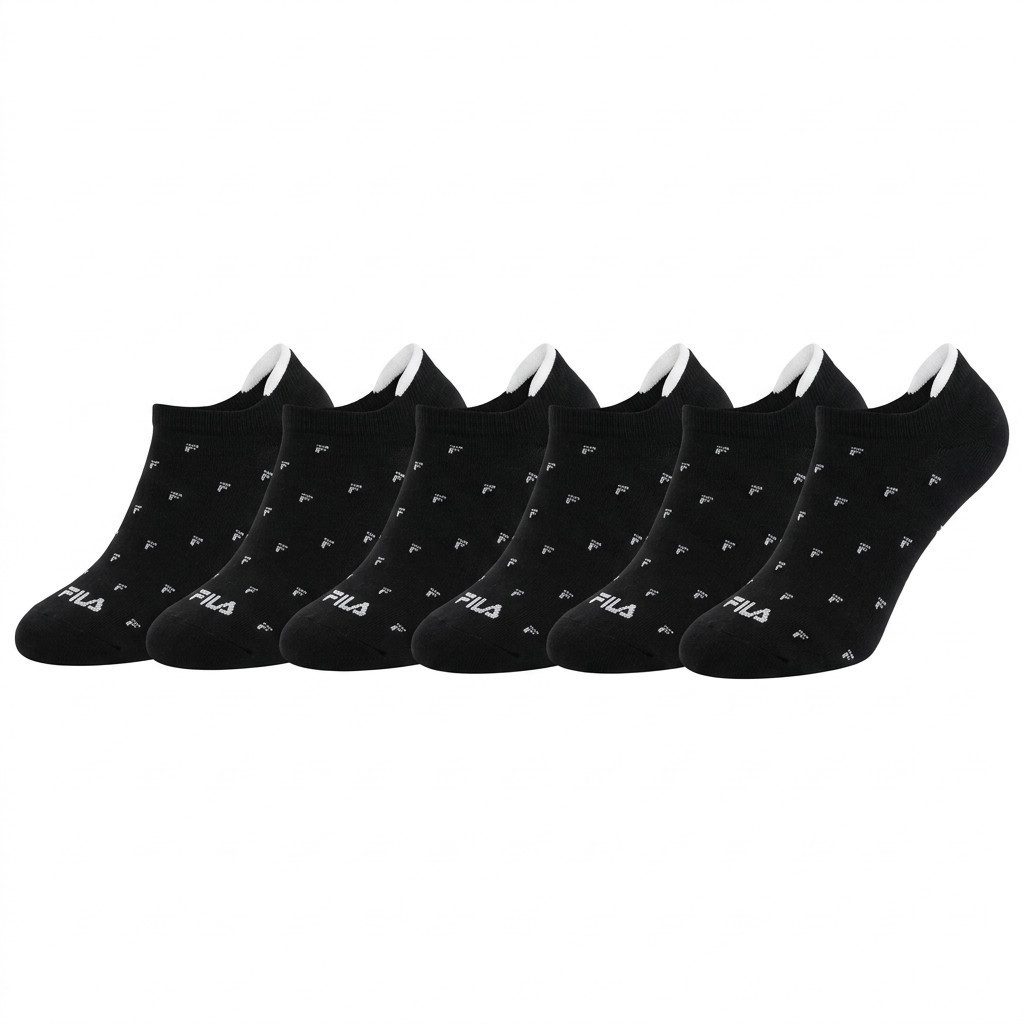 Fila Socken (6 Paar) verstärkte Ferse, Cotton-Mix
