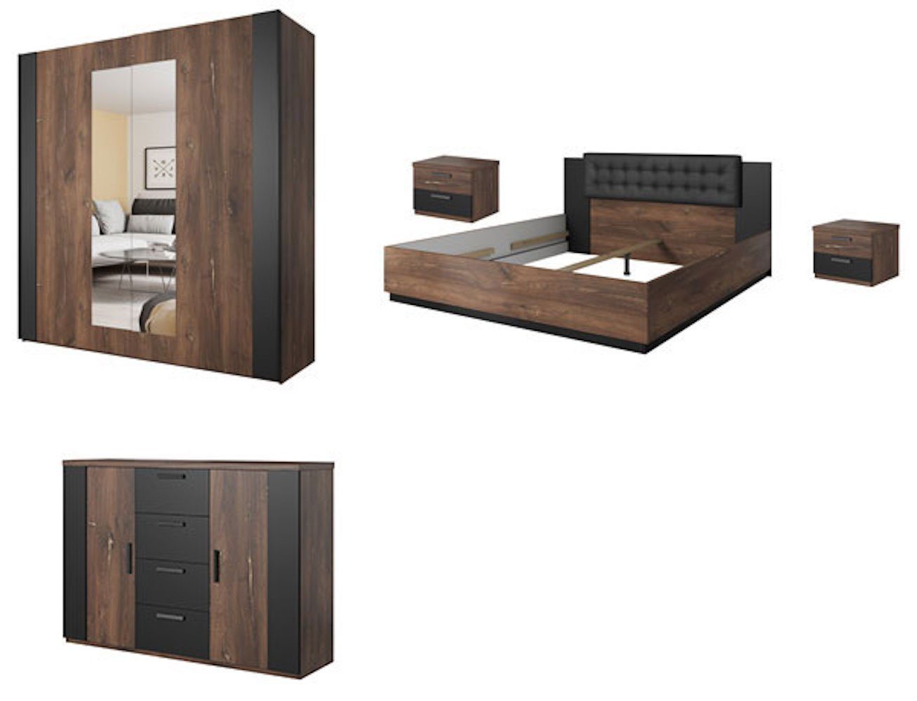 Helvetia Schlafzimmer-Set Sigma, (Sigma), 5-teilig Ausführung günstig online kaufen