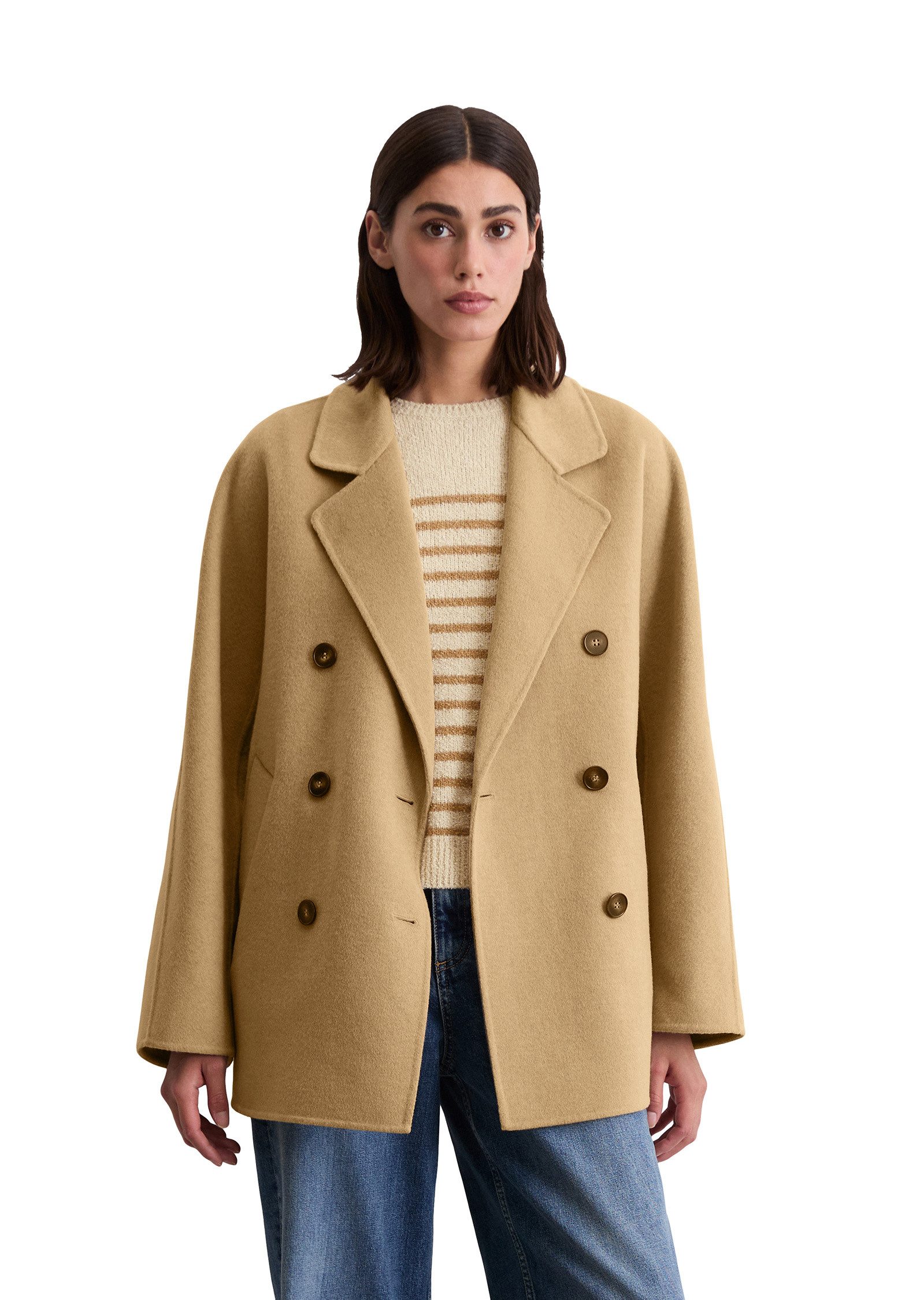 Outdoorjacke aus edlem Woll-Doubleface