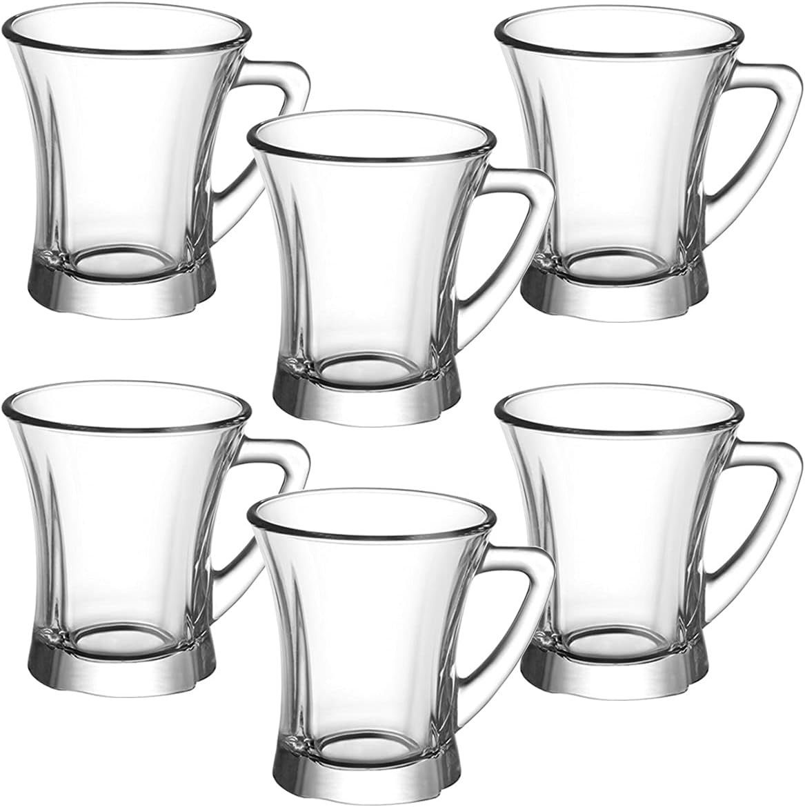 LAV Glas Lav Truva - Teetassen/Kaffeetassen aus Glas - 220 ml - 6 Stück, Glas