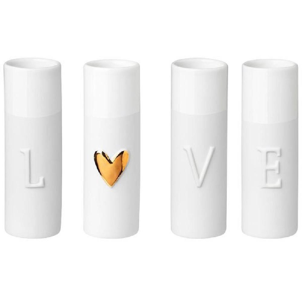 Räder Dekovase Design Minivasen Wolke 7 LOVE (4-teilig)