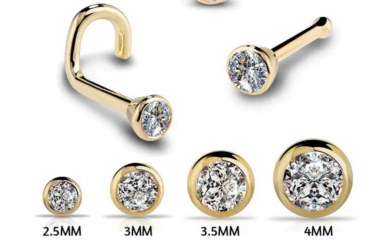Karisma Schmuck Nasenpiercing aus Chirurgenstahl 316L Nasenstecker mit Kris günstig online kaufen