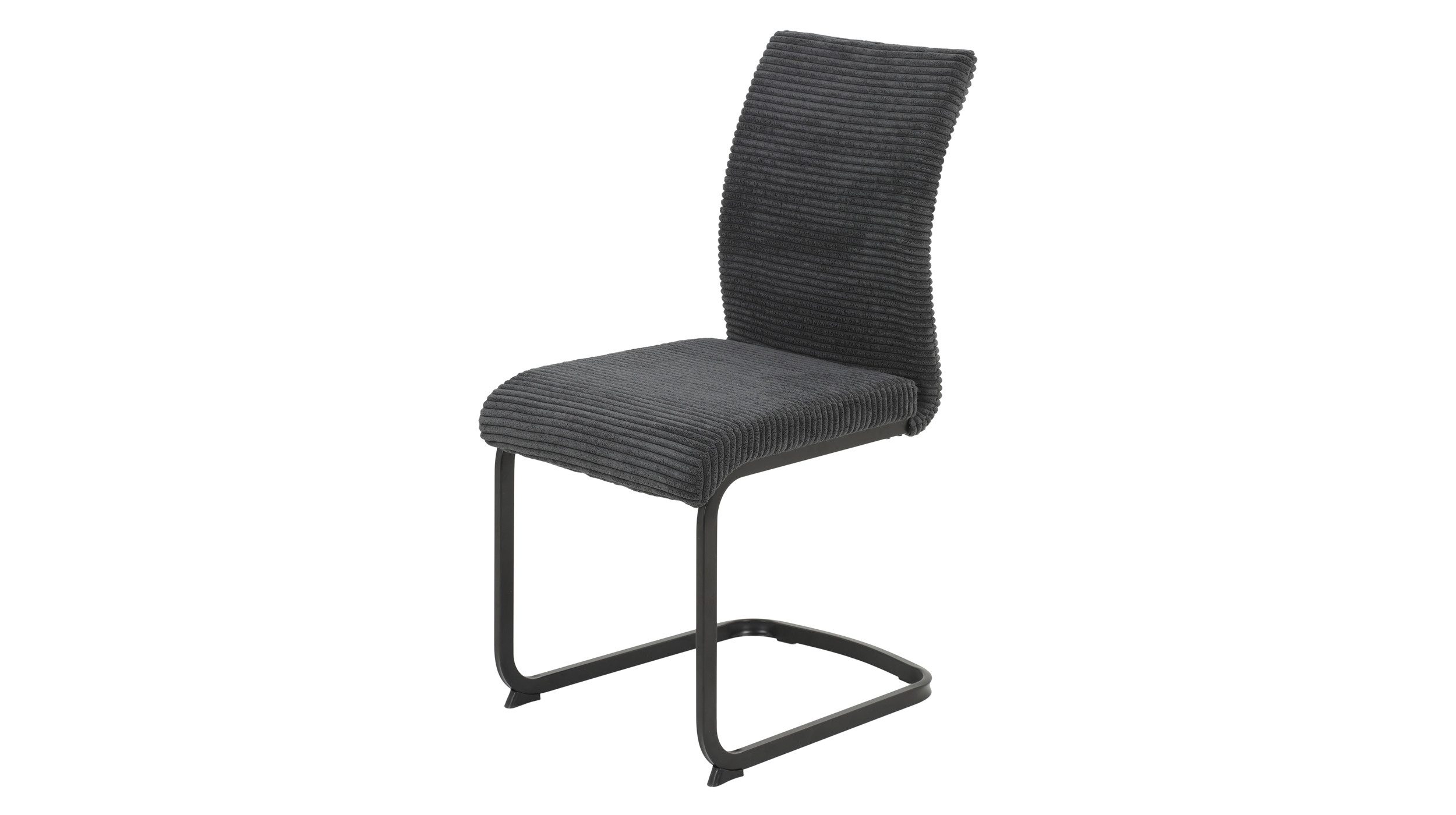 Die Möbelfundgrube® Freischwinger Freischwinger anthrazit / Cordbezug / FAB günstig online kaufen