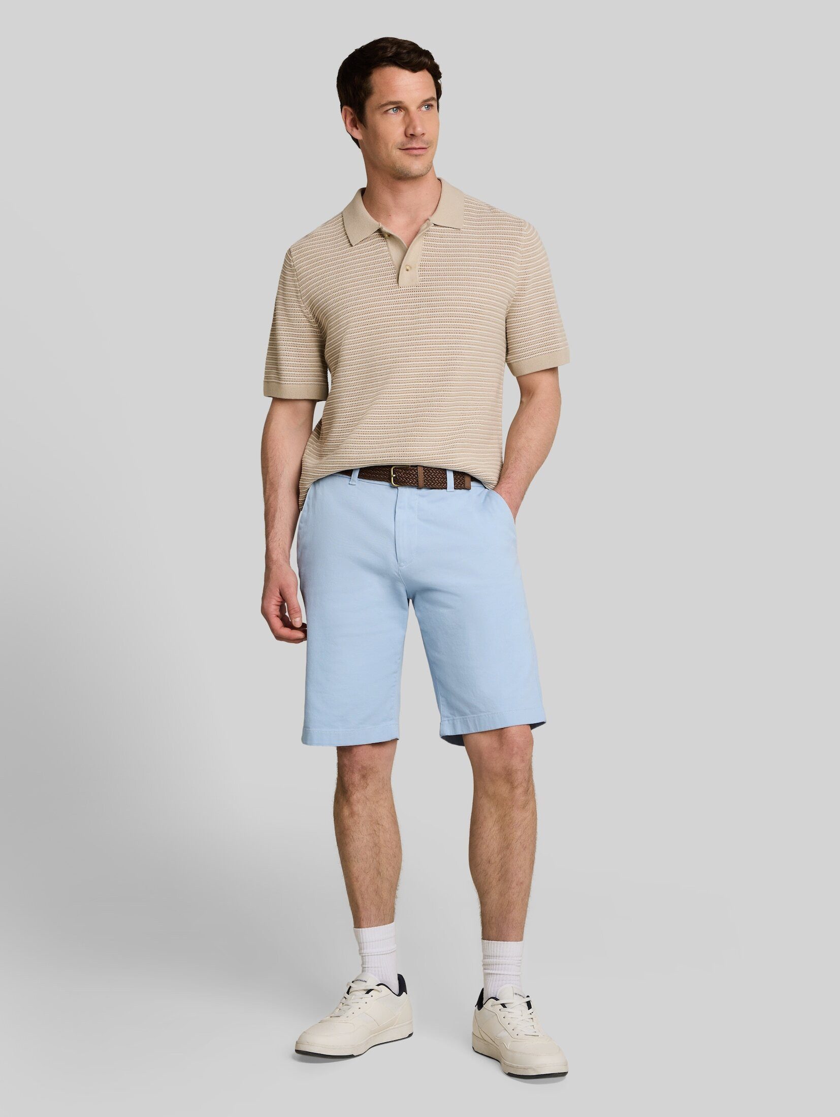 TOM TAILOR Shorts Hosen & Chino Regular Chino Shorts mit Gürtel
