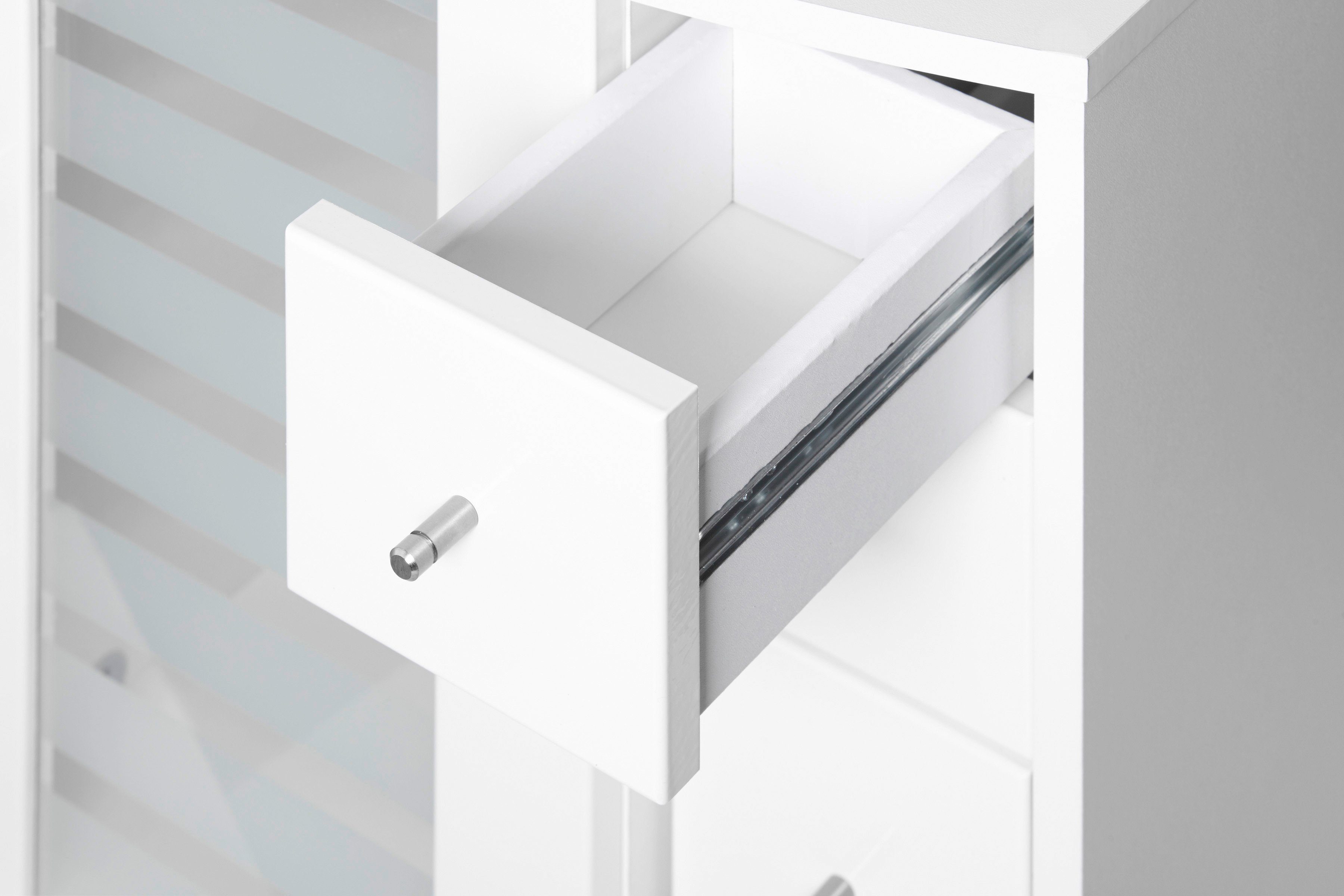 welltime Waschbeckenunterschrank Jaca Breite 60 cm, mit hochglänzenden Fronten – Bild 5 von 5