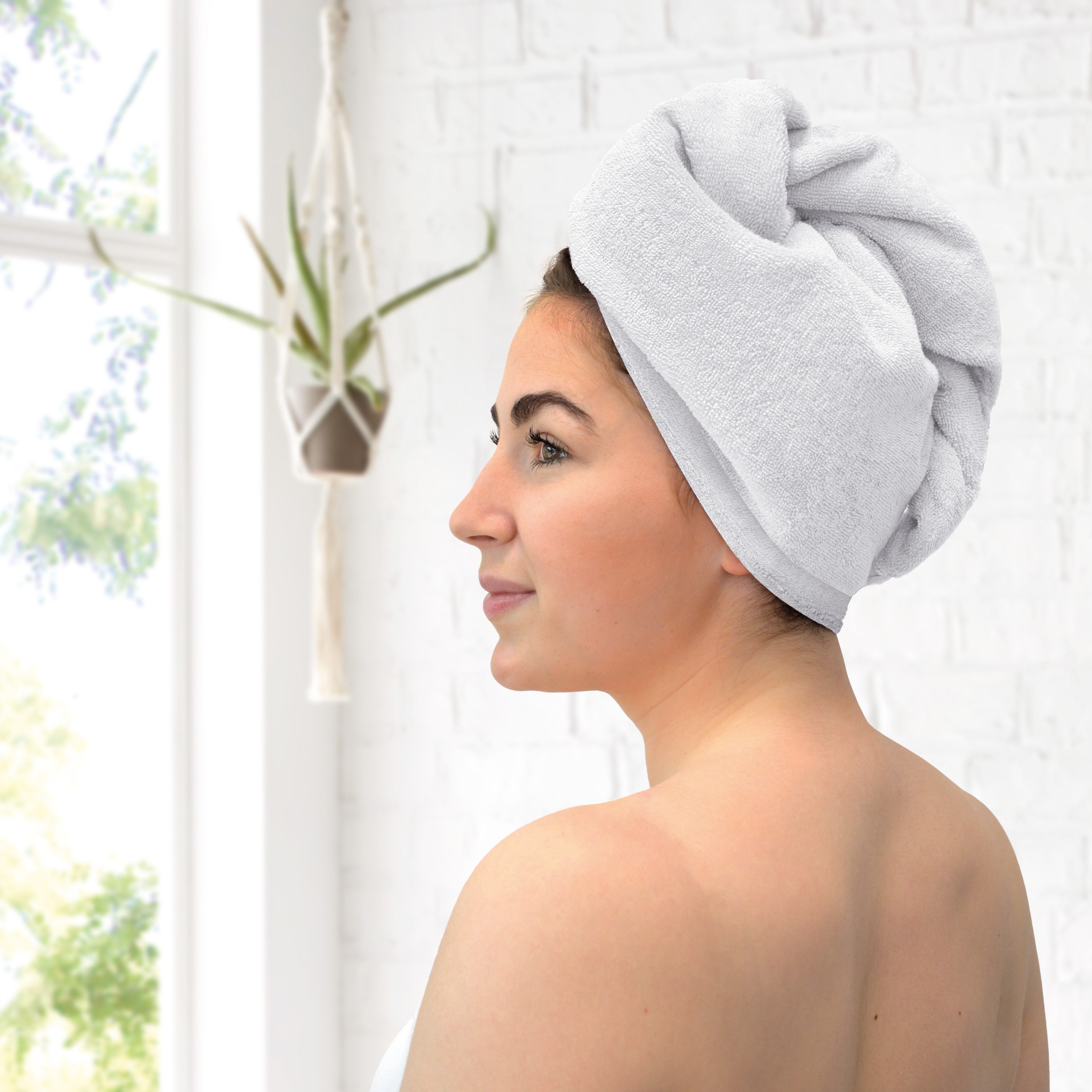 Dyckhoff Turban-Handtuch Opal Turban-Handtuch, Frottier (Set, 2-St) – Bild 3 von 3