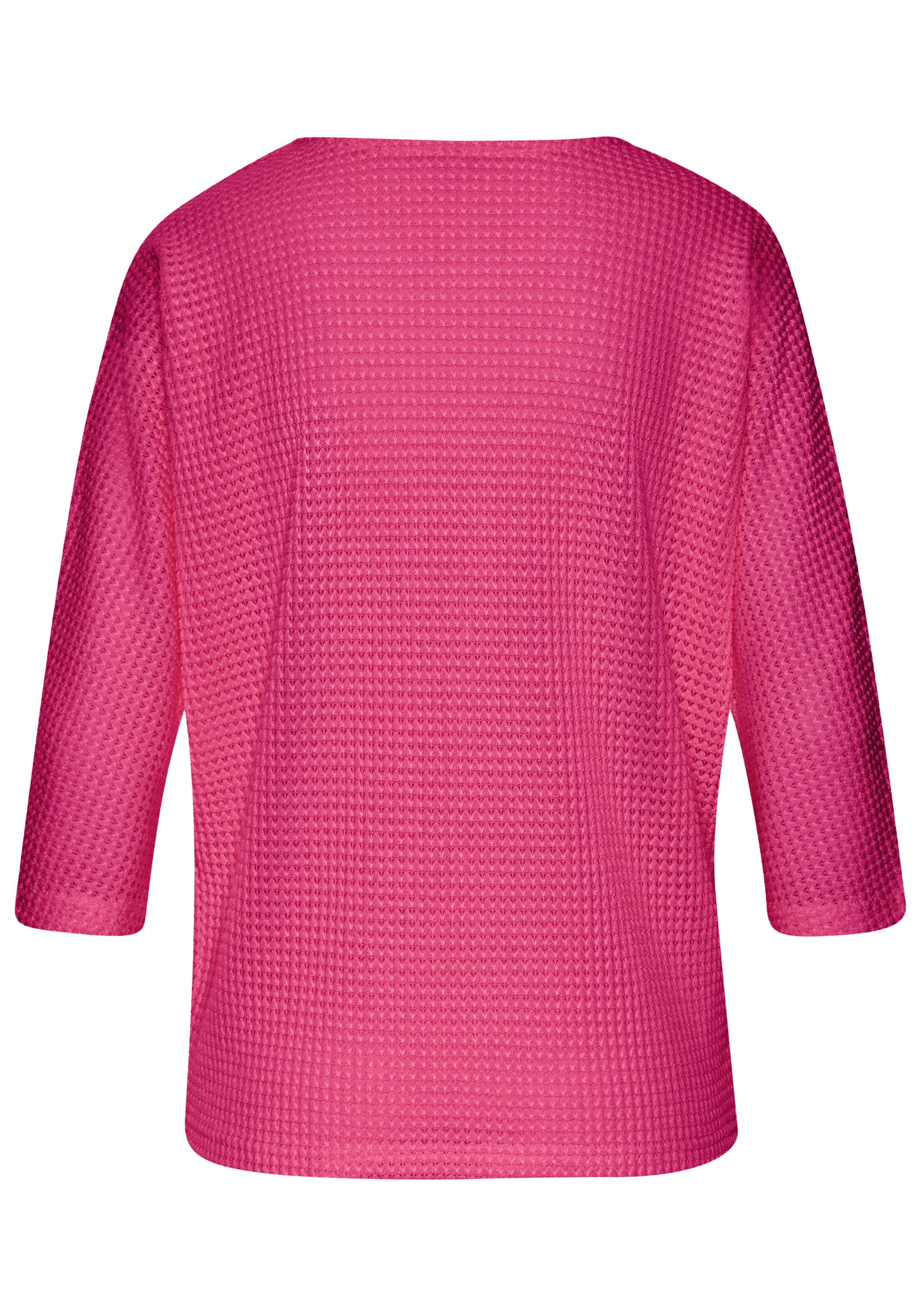 Vivance 3/4-Arm-Shirt aus bügelfreiem Waffelstrick aus bügelfreier Strickqualität