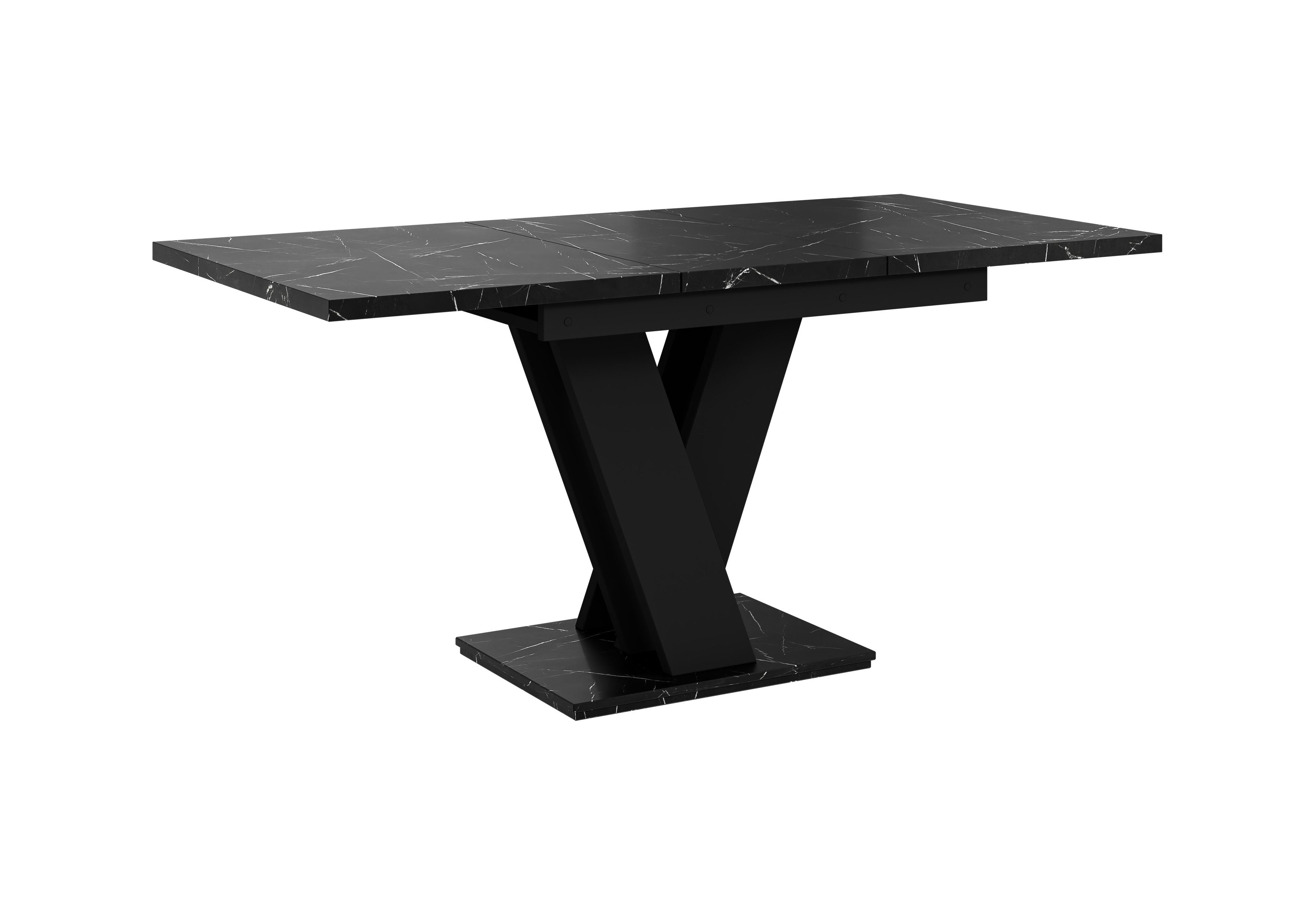 Home Collective Esstisch ausziehbar Tisch Küchentisch Esszimmertisch Ausziehtisch (Esszimmer Küche Wohnzimmer Esstisch erweiterbar), modernes Design mit V-Geste – Bild 2 von 5