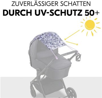 Hauck Kinderwagen-Sonnenschutzhülle Pushchair Sunshade, Flroral Grey
