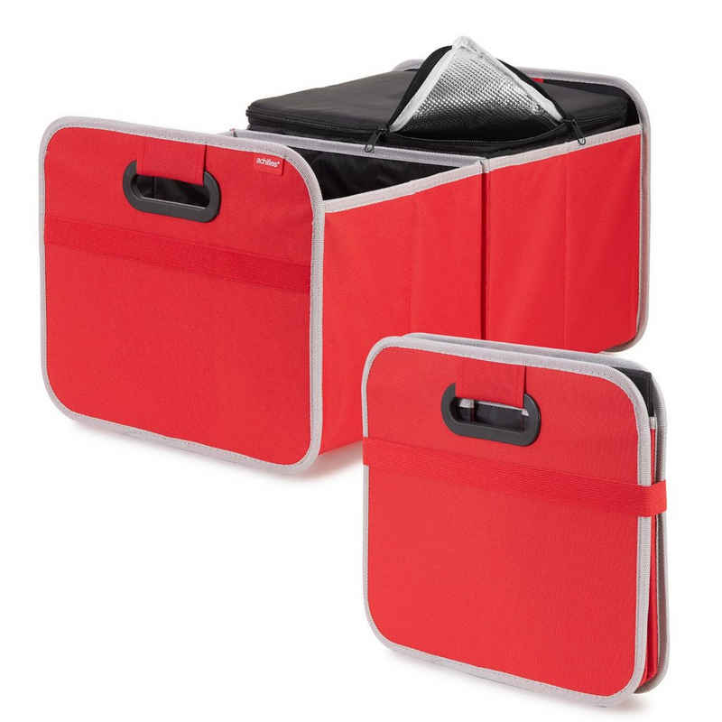 achilles Klappbox Auto Faltbox mit Kühleinsatz, Faltbare Kühlbox, Kofferraum-Organizer, 40 l