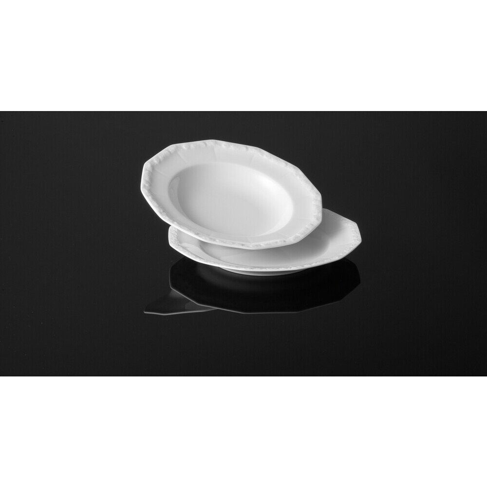 Rosenthal Pastateller Pastateller 27 cm Maria Weiß, Teller, Speiseteller, Essteller, Porzellan, weiß