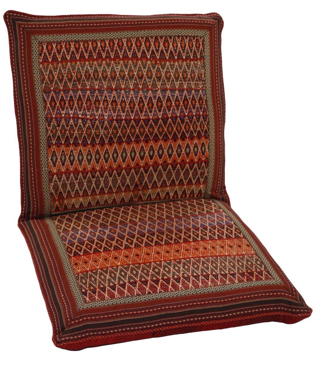 Orientteppich Seat Cushion 61x111 Handgeknüpfter Höhe: mm 3 Orientteppich Trading, / Nain Perserteppich, rechteckig