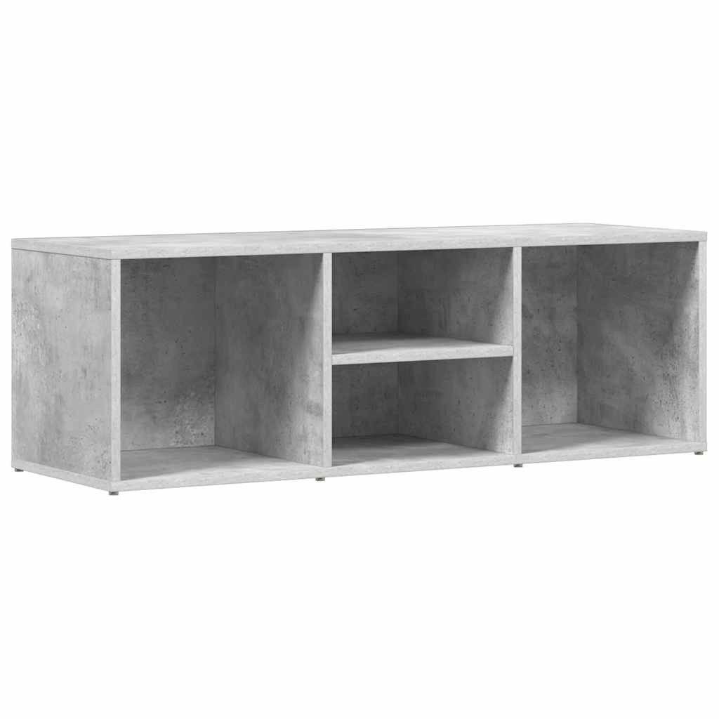 furnicato Schuhbank Betongrau 105 x 35 x 35 cm aus Holzwerkstoff (1-St), Sitzbank mit 4 Fächern für Ordnung im Flur oder im Schlafzimmer