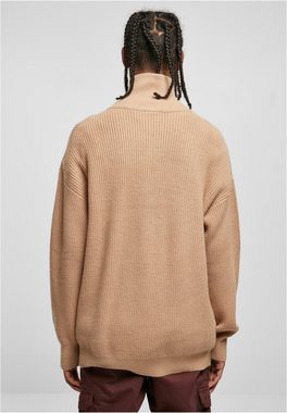 URBAN CLASSICS Sweater Urban Classics Herren Oversized Knitted Troyer (1-tlg)