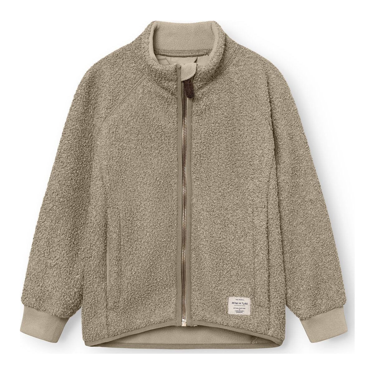 MINI A TURE Fleecejacke Matcedric Teddyfleece jacket. GRS Nachhaltige Teddyfleece-Jacke für Kinder mit weichem Futter und
