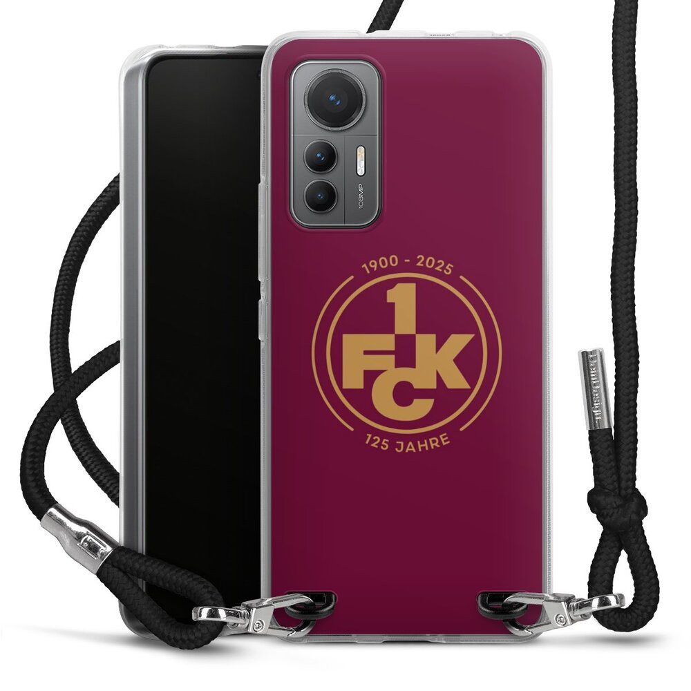 DeinDesign Handyhülle 1. FC Kaiserslautern 1. FCK 125 Jahre 1. FCK 125. Jubiläum, Xiaomi 12 Lite 5G Handykette Hülle mit Band Case zum Umhängen