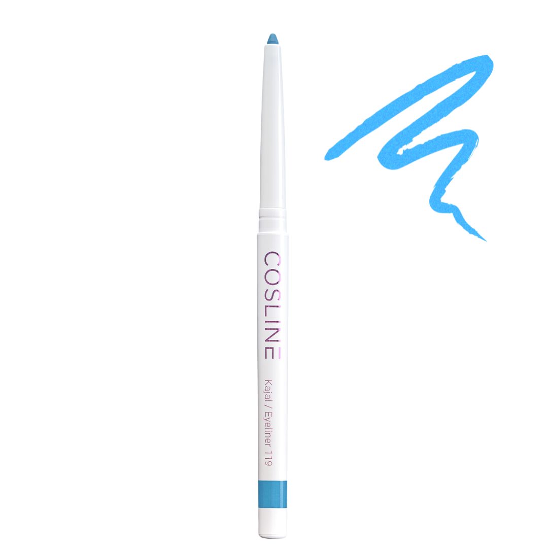 Cosline Cosmetics Kajal wasserfest, langanhaltend, cremig, 25 Farben, intensive Pigmentierung