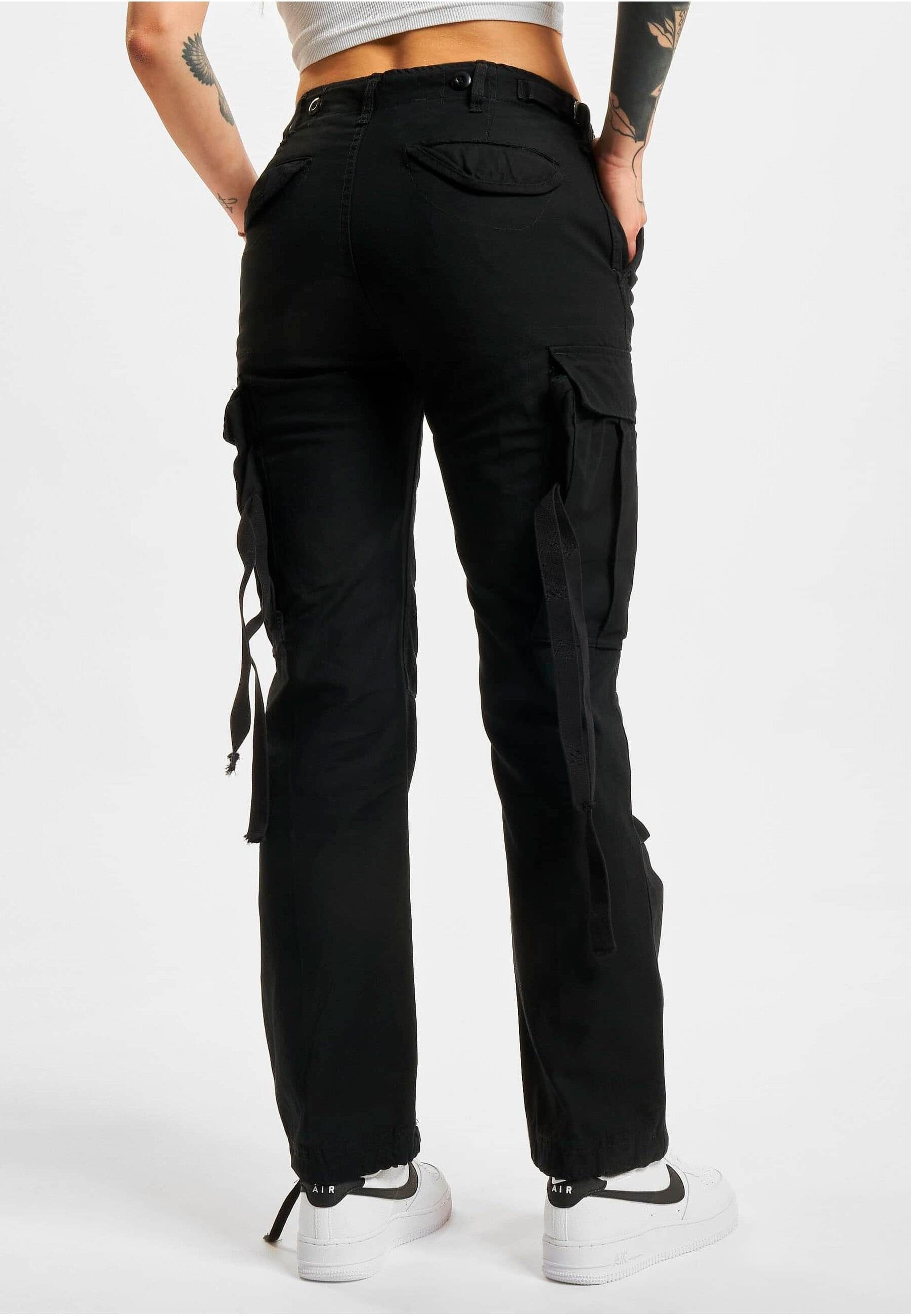 Cargohose Damen (1-tlg) Brandit M-65 Ladies Cargo black Pants