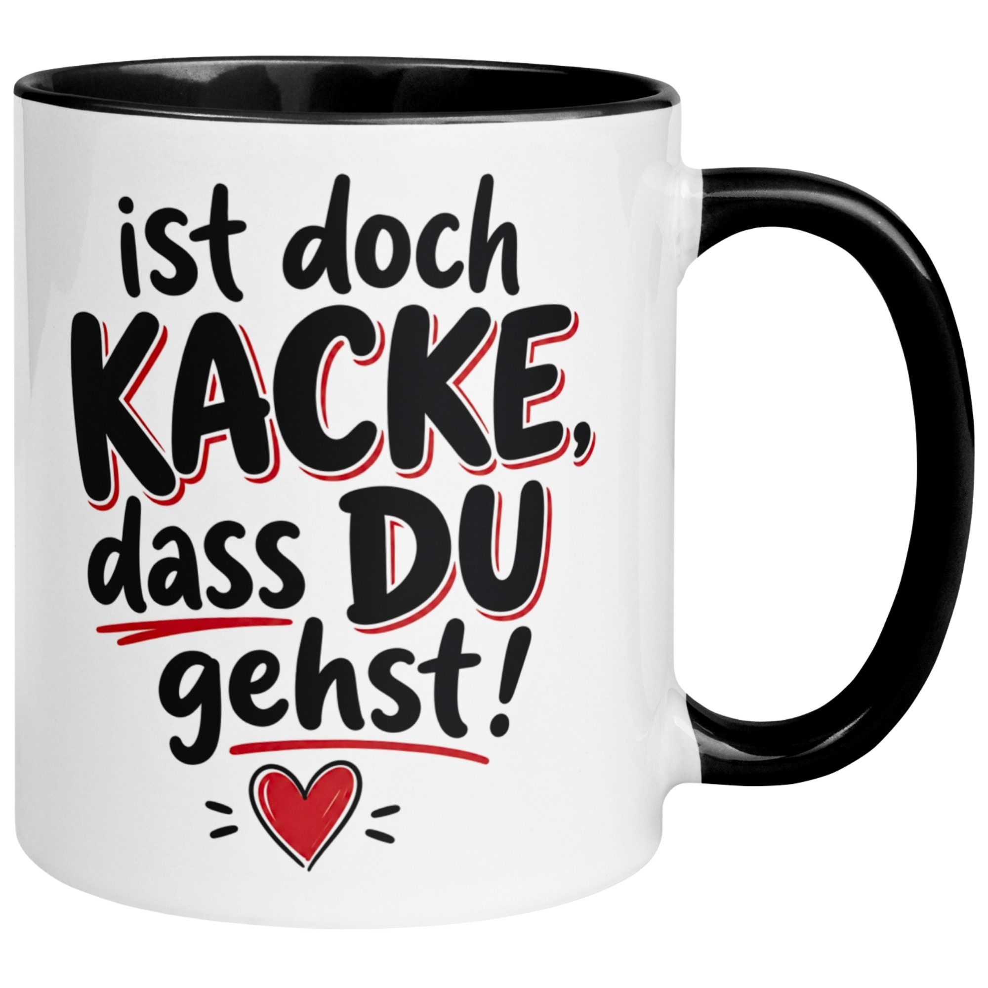 Momentals Tasse Abschiedsgeschenk Kollege Kollegin – Ist doch Kacke dass du gehst, Gratis Versand · Links-&Rechtshänder · Spülmaschinenfest