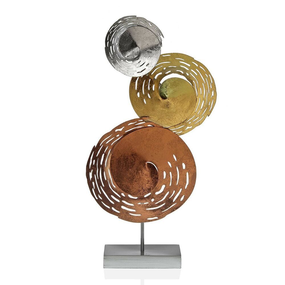 Bigbuy Dekofigur Deko-Figur Kreise Metall 8,3 x 57,8 x 29,8 cm