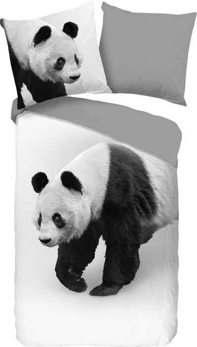 Wendebettwäsche »Panda«, PURE luxury collection, mit Pandabären
